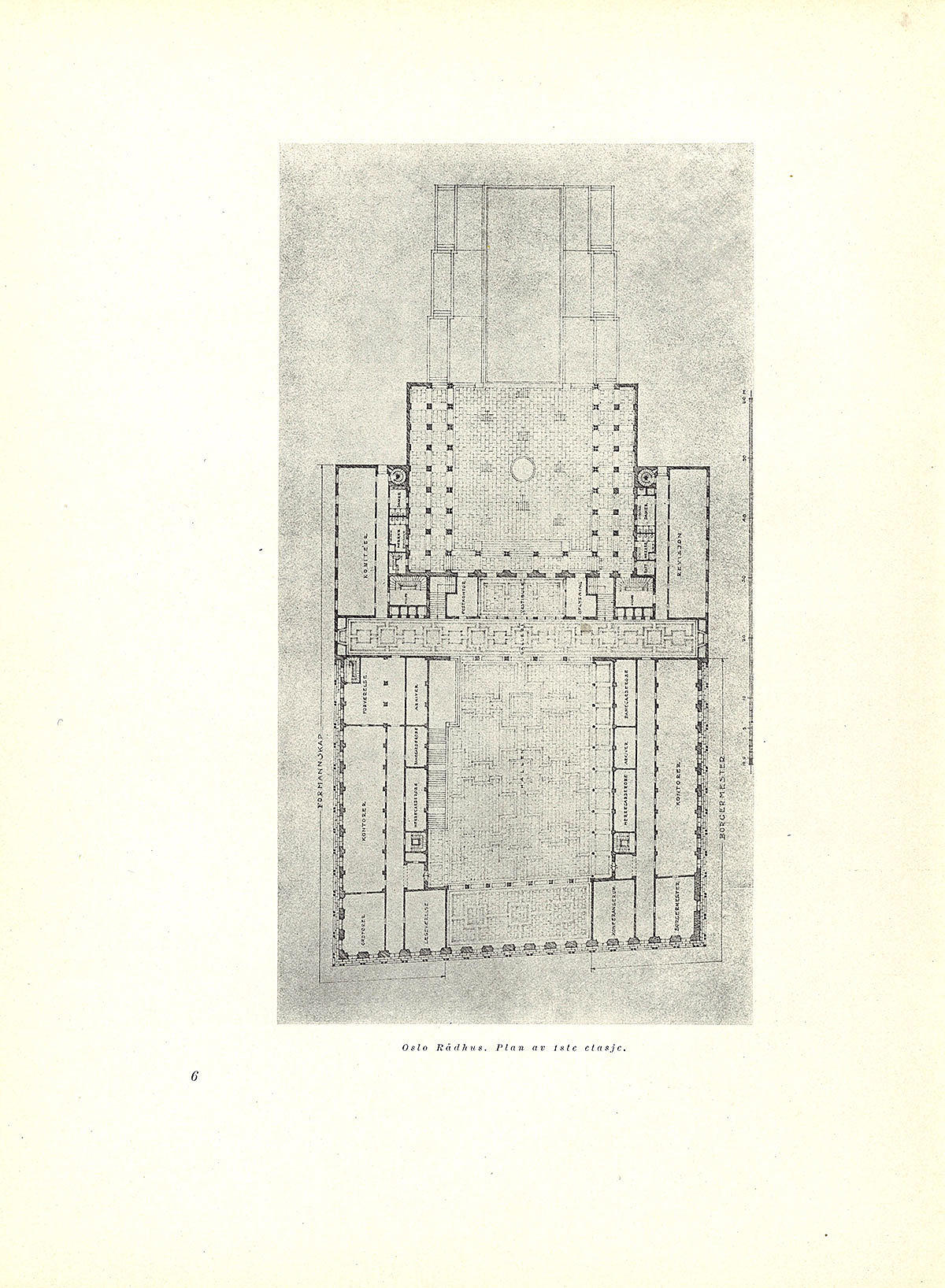 Oslo rådhus. Utkast av desember 1930