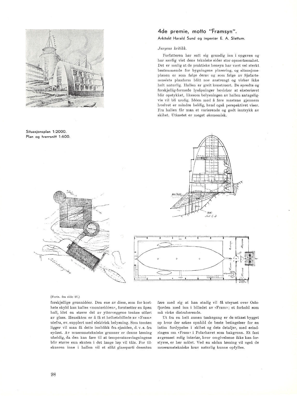 Arkitektkonkurransen om bygning for polskibet Fram