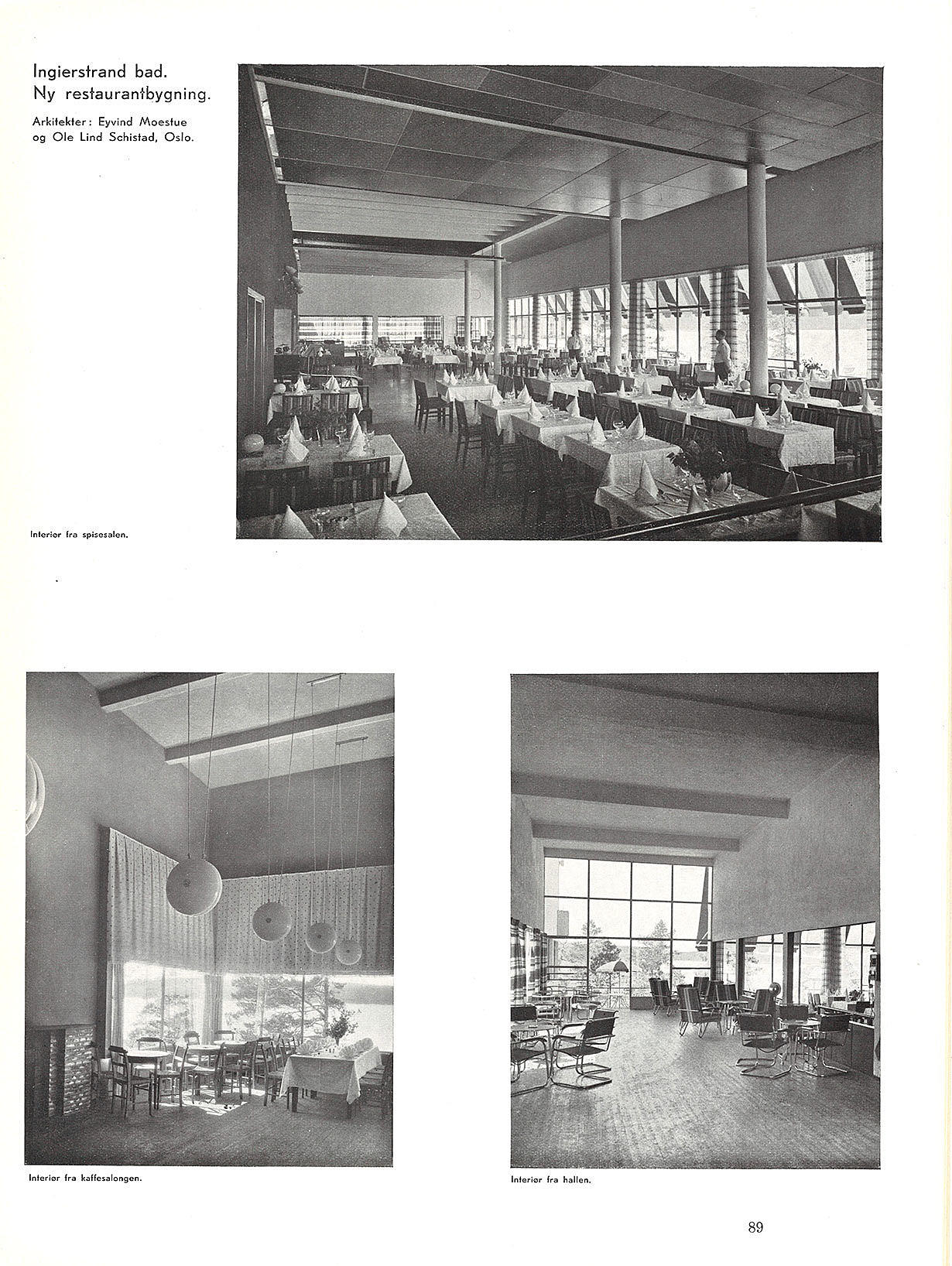 Ingierstrand bad. Ny restaurantbygning