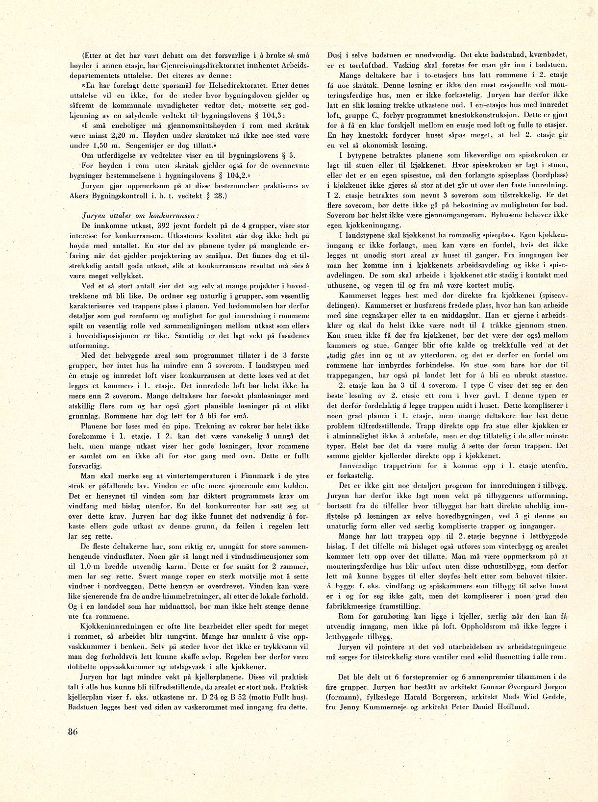 Arkitektkonkurranser om hustyper