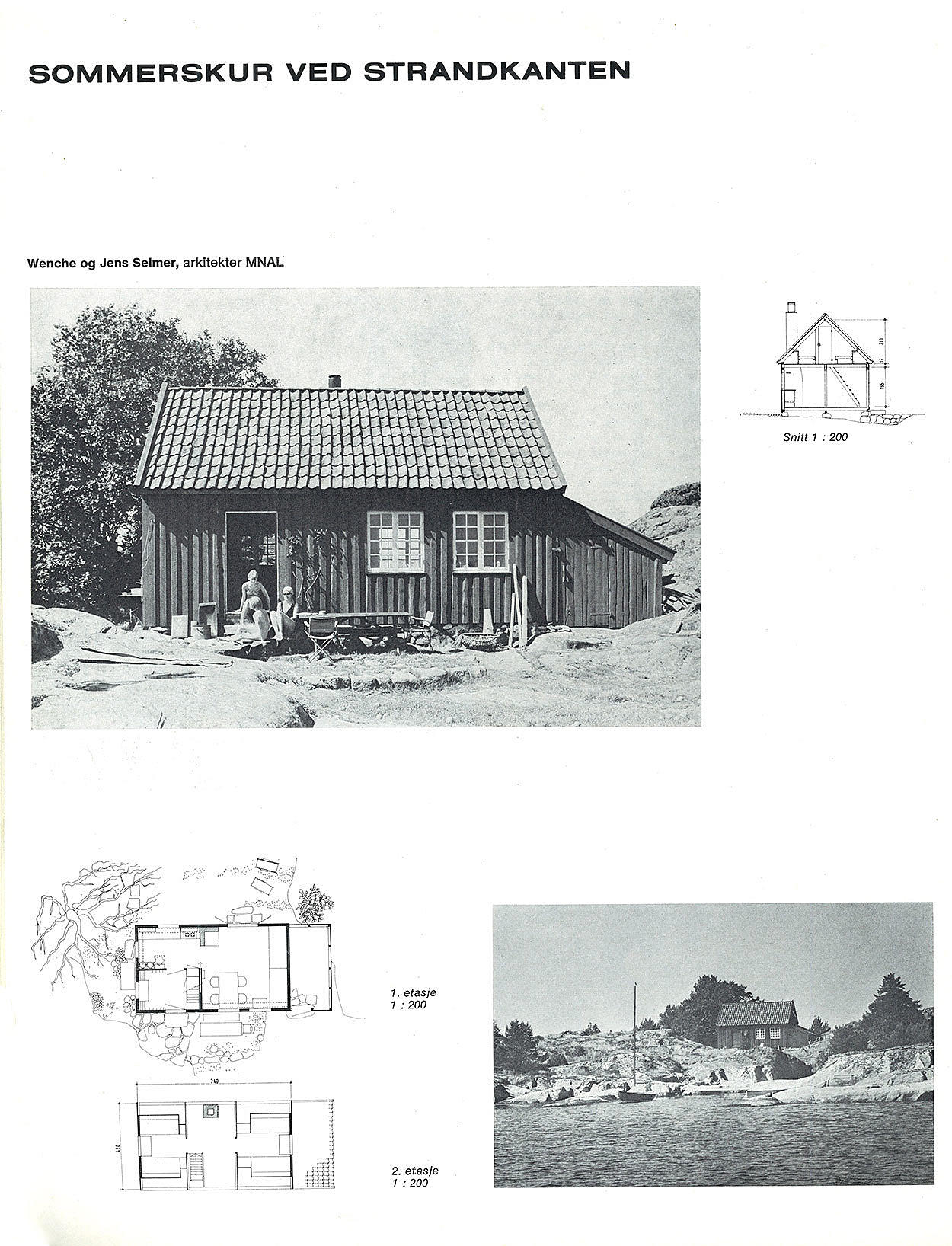 Sommerskur ved strandkanten