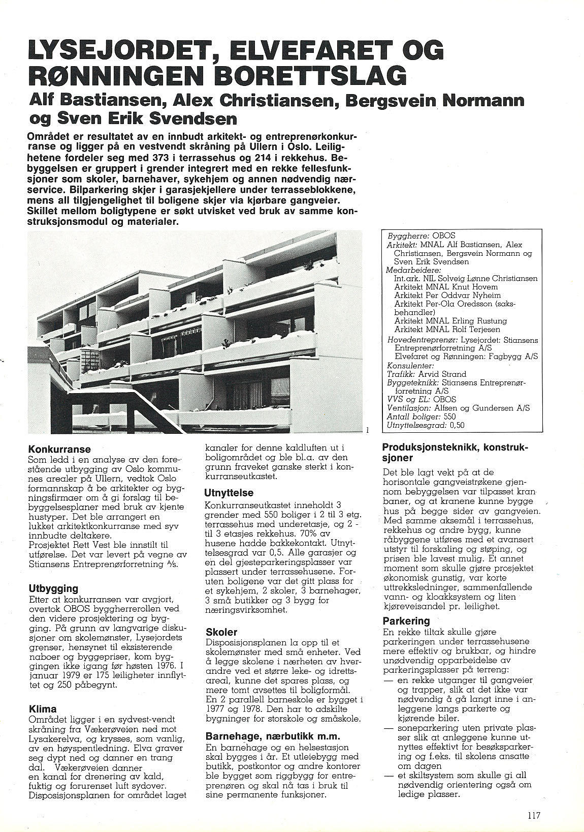 Lysejordet, Elvefaret og Rønningen borettslag