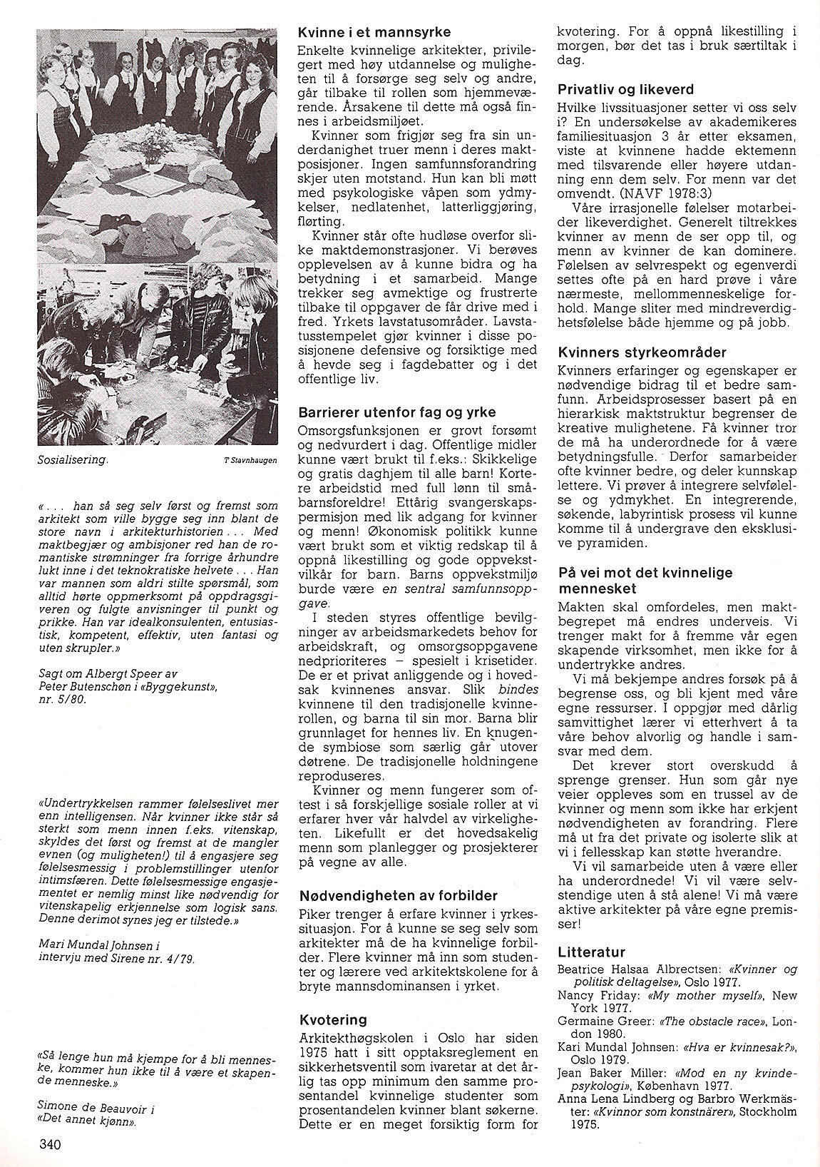 Kvinne og arkitekt