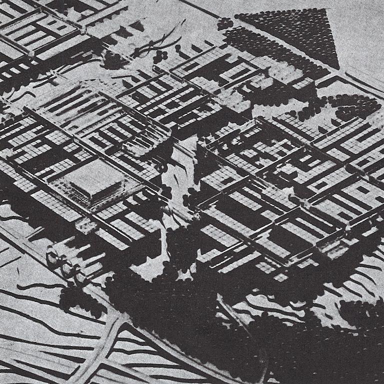 Henning Larsens prosjekt for Universitetet i Trondheim, 1970.