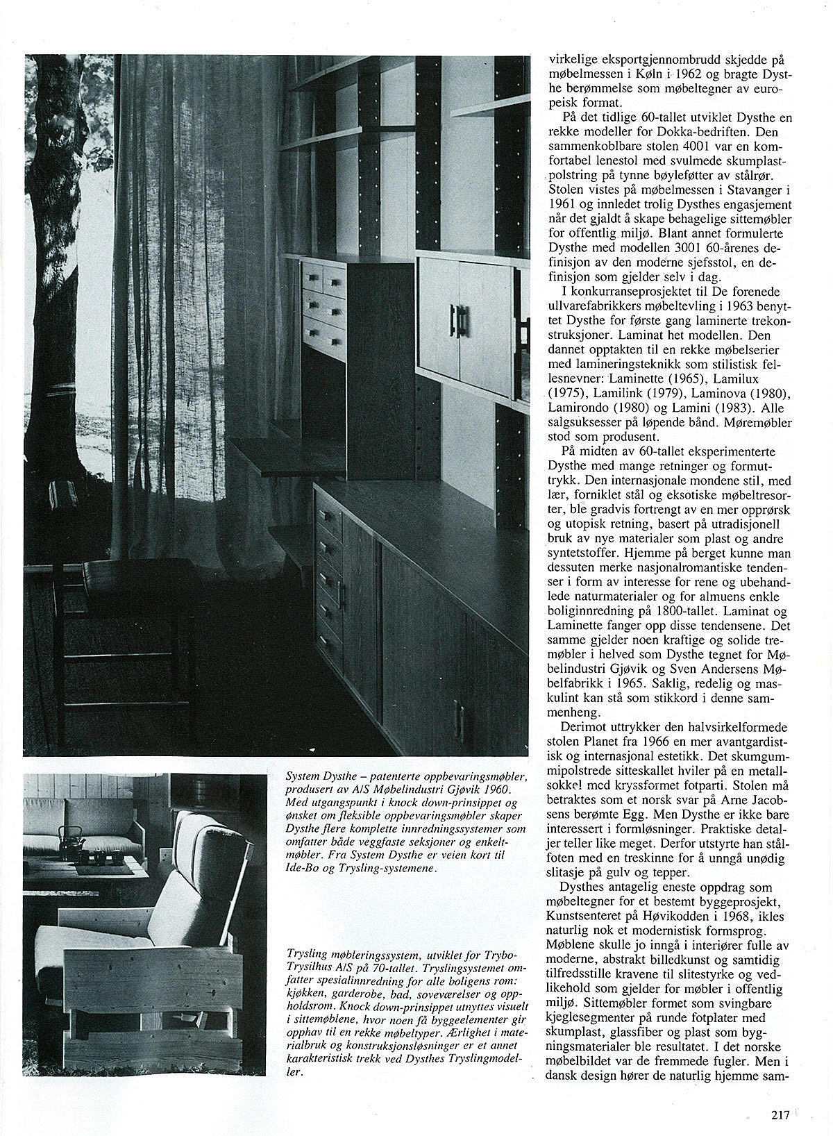 Sven Ivar Dysthe. Fra møbelsnekker til industridesigner