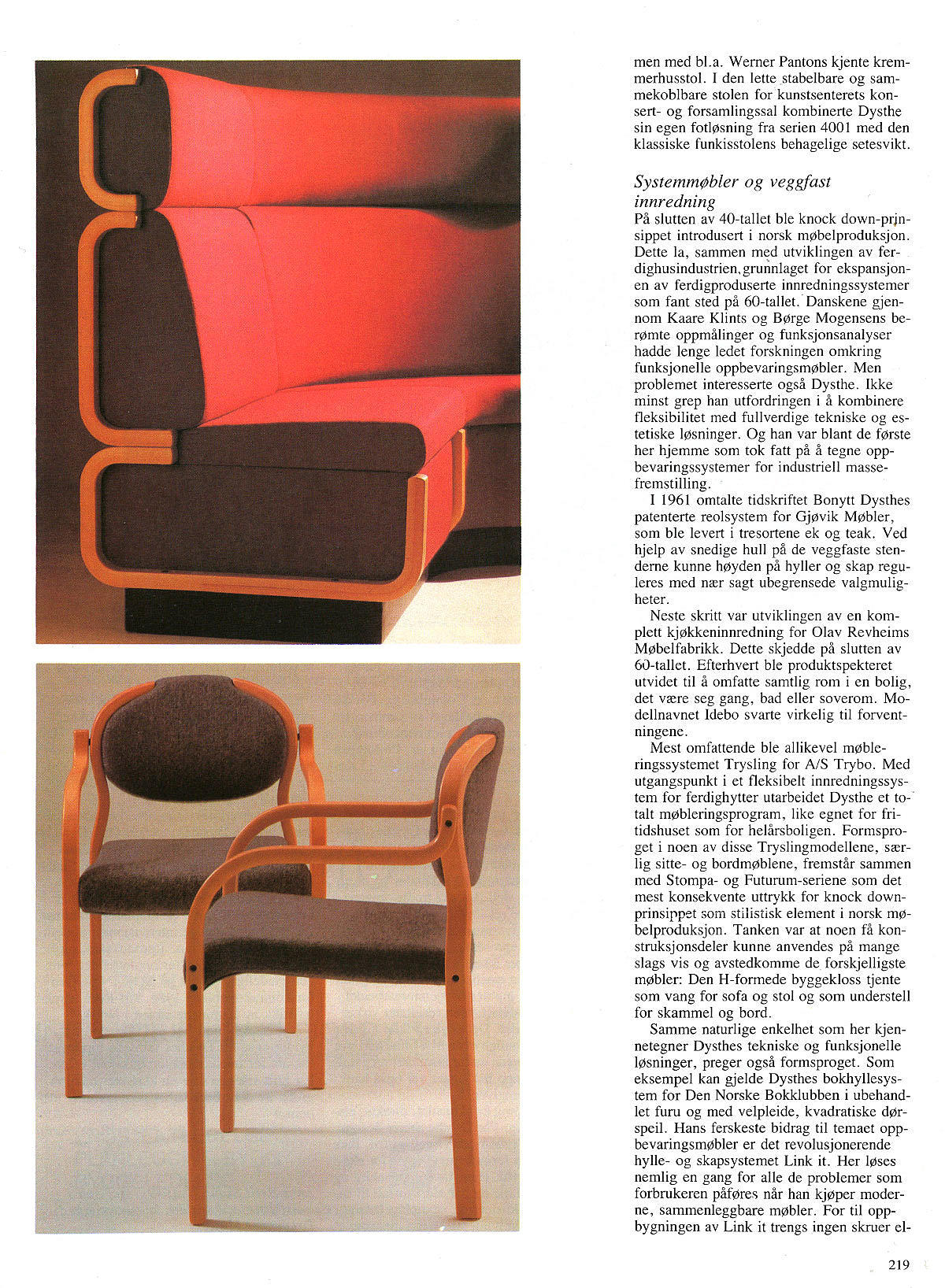 Sven Ivar Dysthe. Fra møbelsnekker til industridesigner