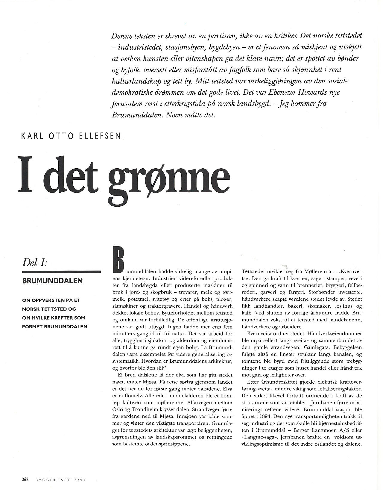 I det grønne