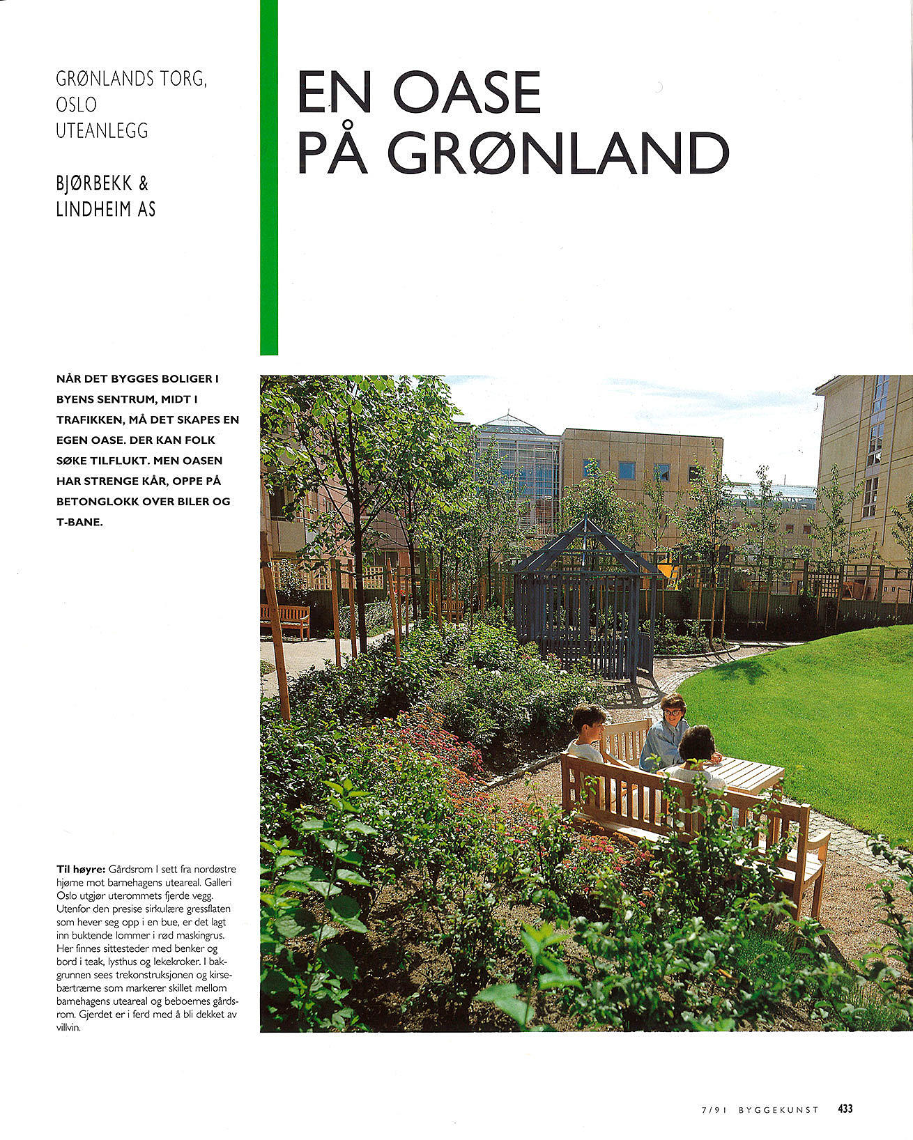 Grønlands torg, Oslo, uteanlegg