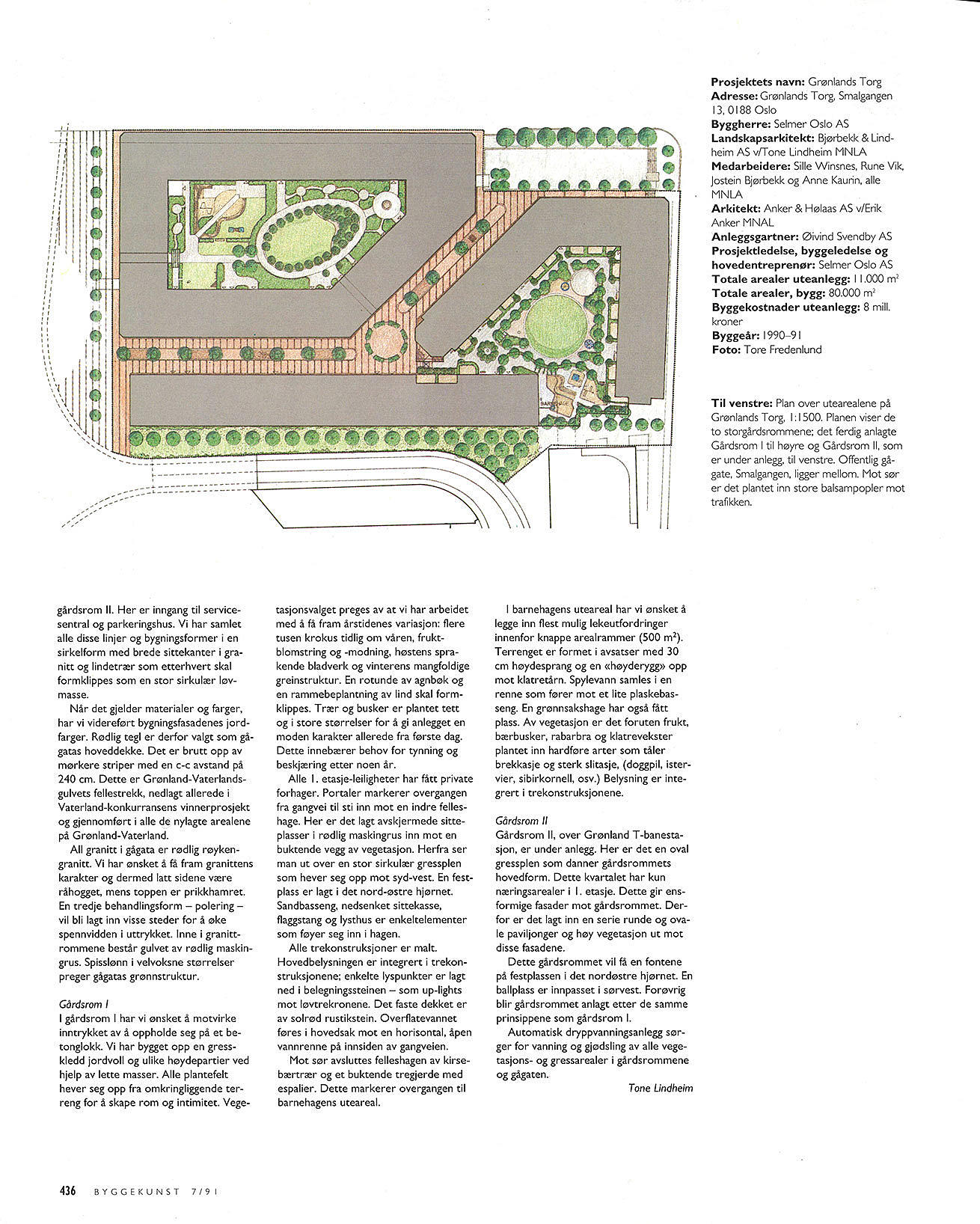 Grønlands torg, Oslo, uteanlegg