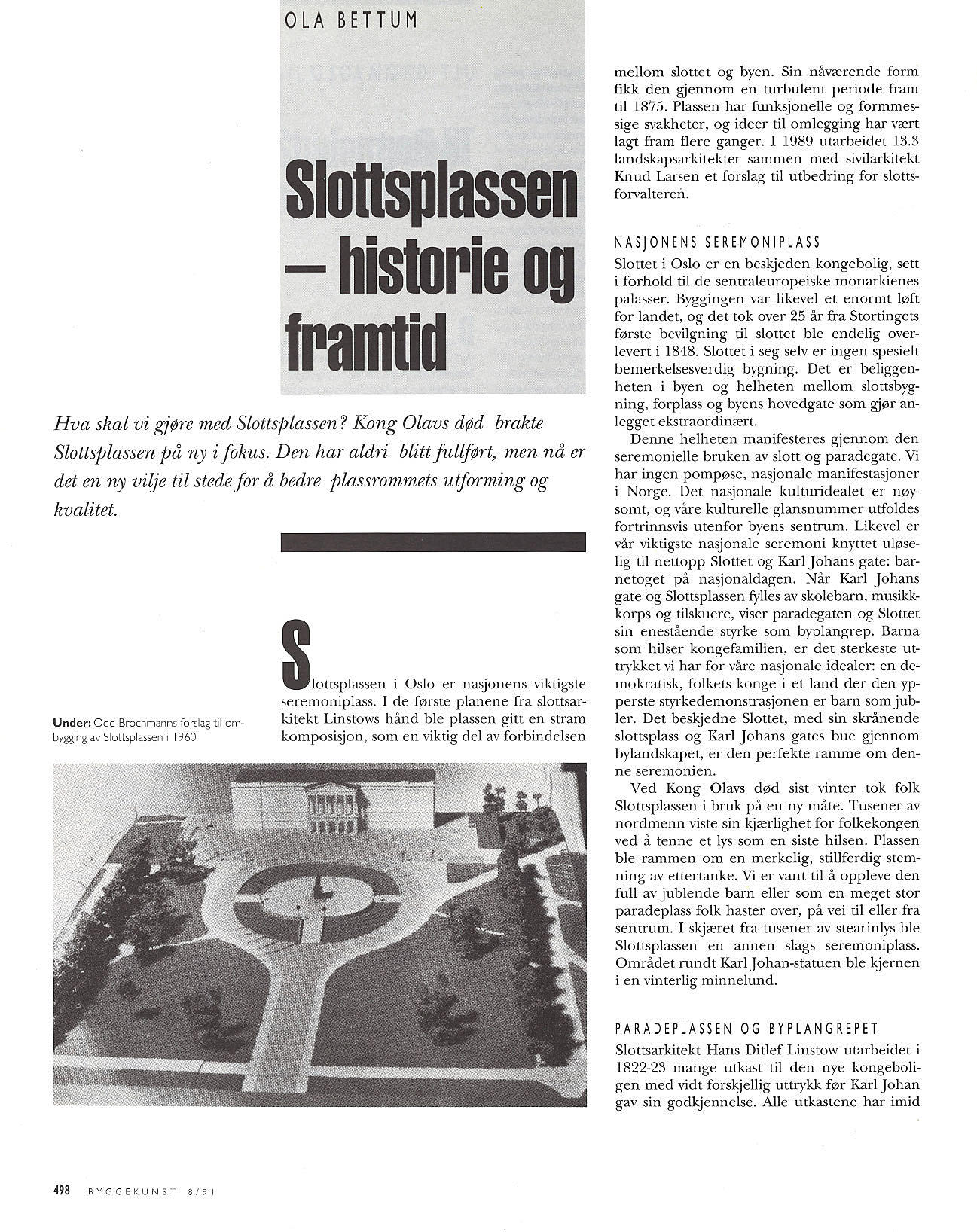 Slottsplassen - historien og fremtid