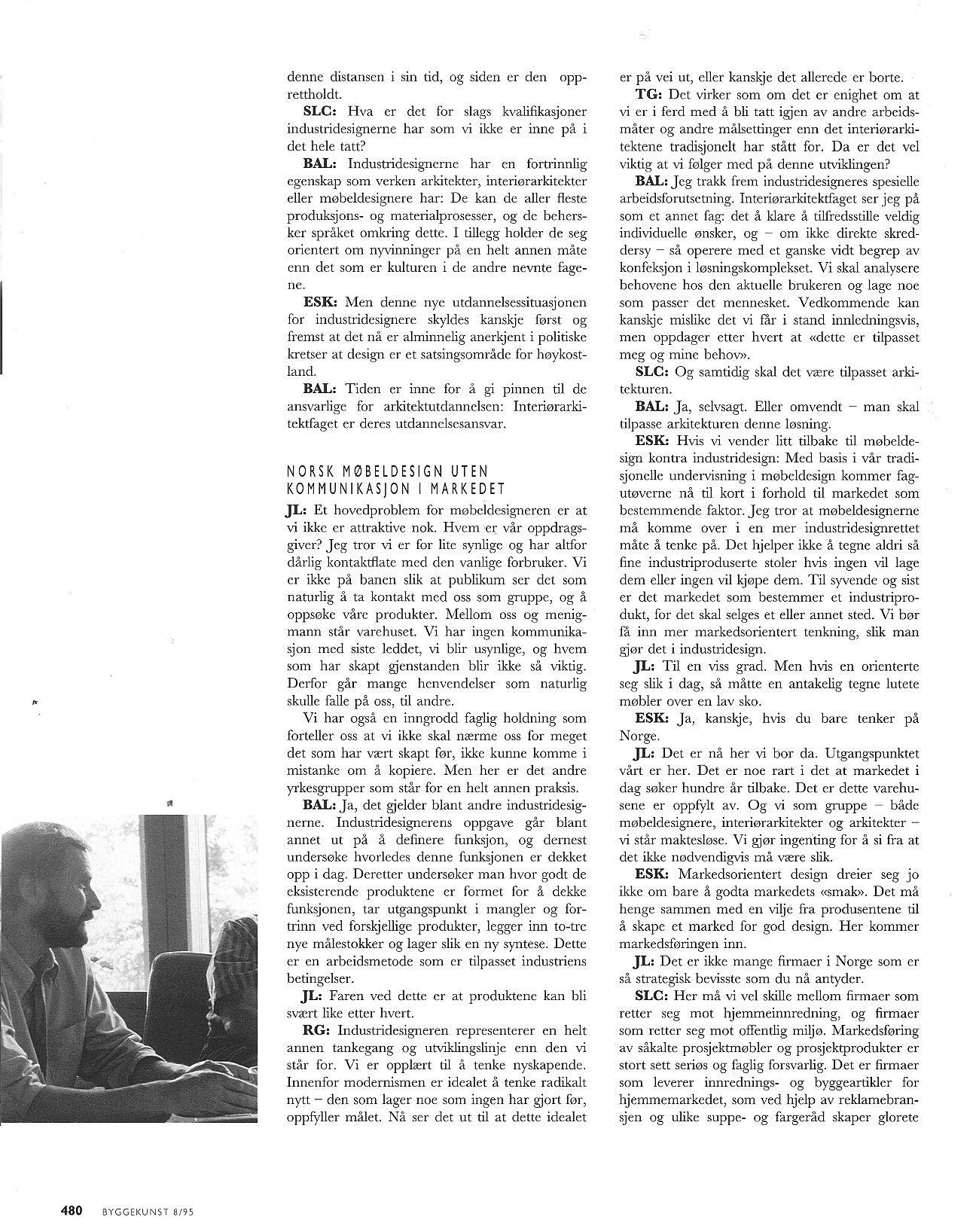 Utdannelsen av interiørarkitekter er arkitektfagets ansvar