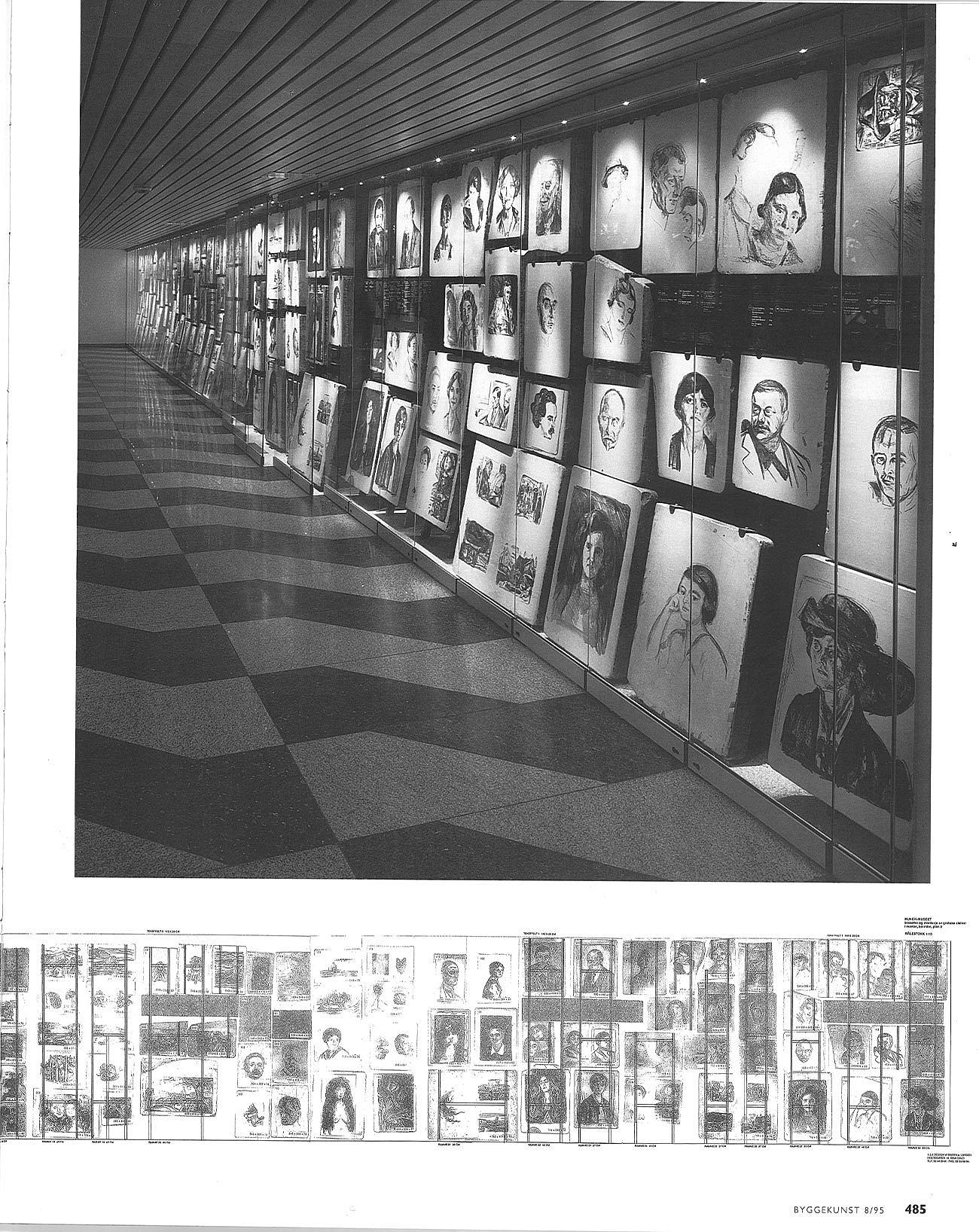 Monter for grafiske trykksteiner, Munch-museet, Oslo