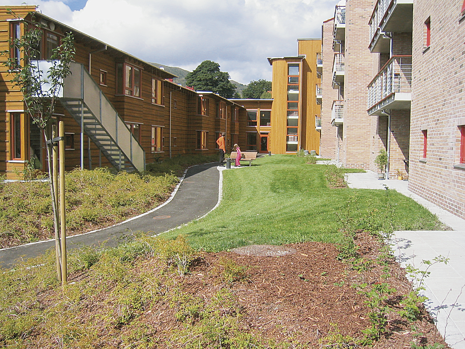 Bofellesskapets gårdsrom.