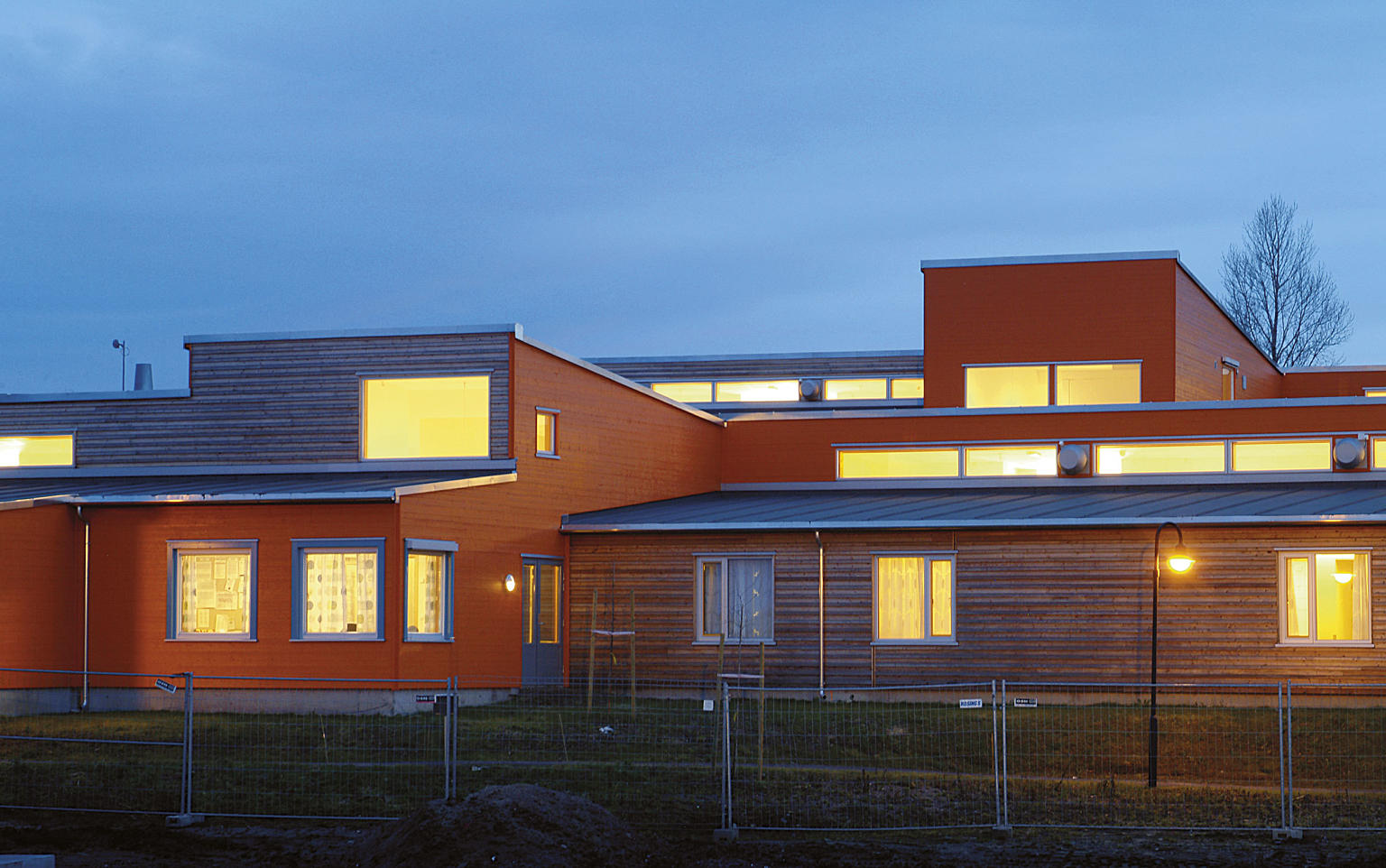 Utsnitt av fasade mot nord.