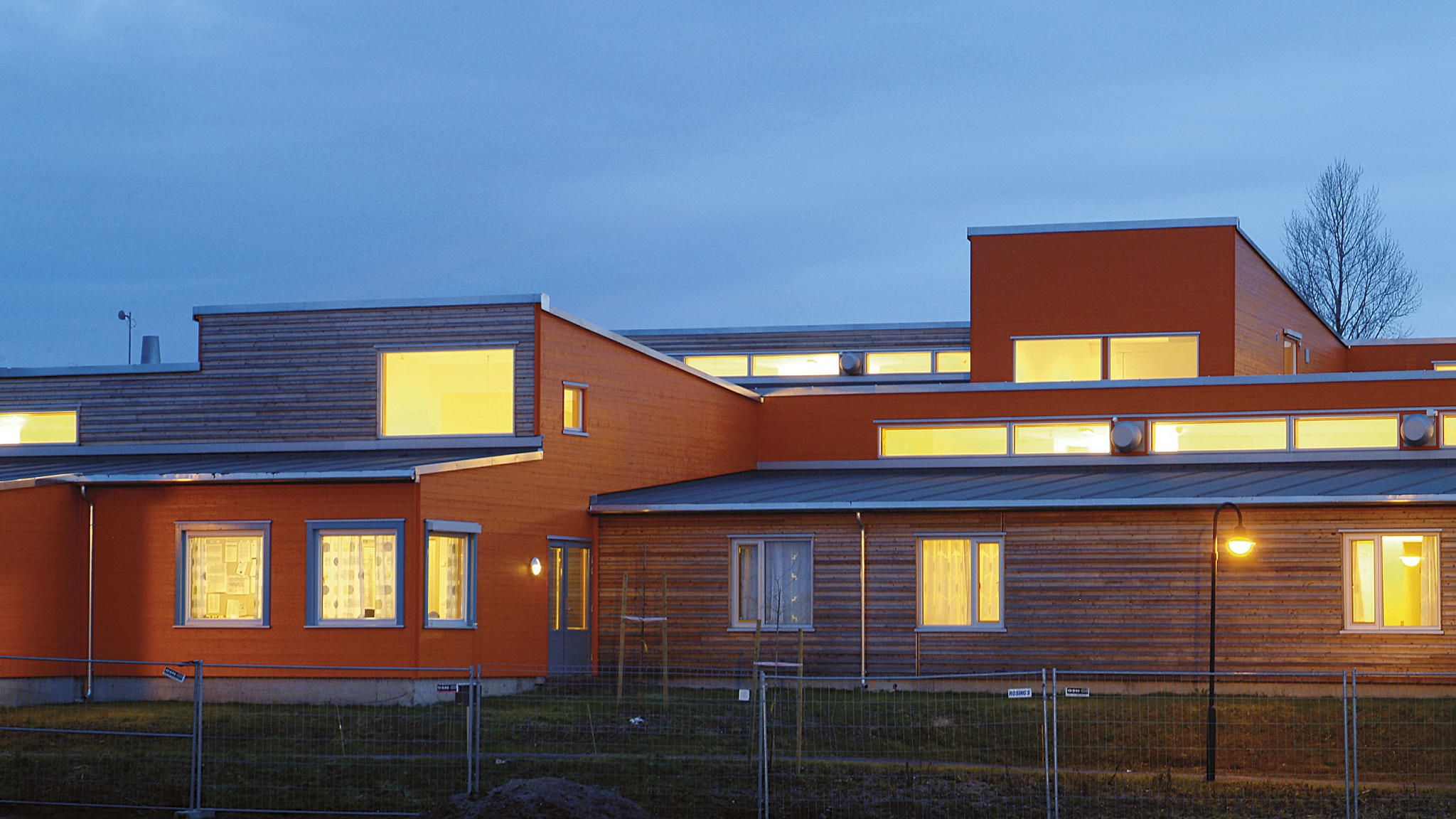 Utsnitt av fasade mot nord.