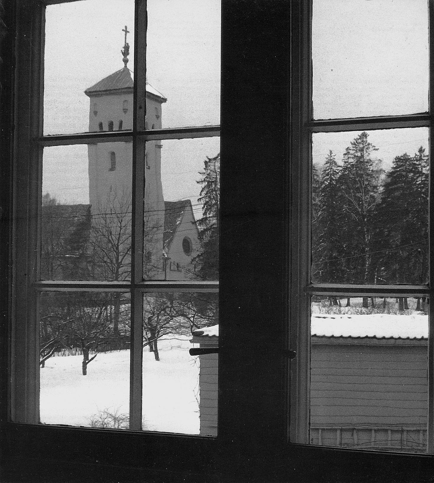 Norberg-Schulz‘ bilde av hans hjem nummer to i Slemdalsvingen 55, Oslo. Foto: fra genius loci.