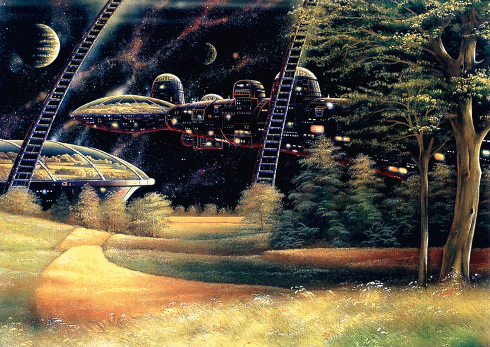 «Ark in Scpace». Michael Böhme, 1997. Fra Building for Space Travel, The Art Institute of Chicago, 2001.