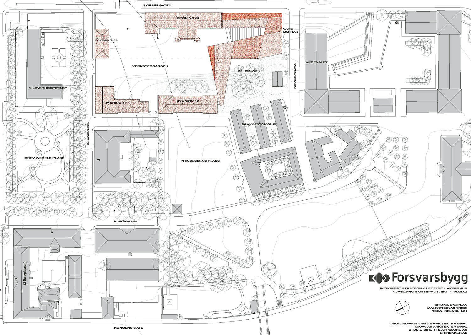 Skisseprosjekt august 2002. Jarmund/Vigsnæs.