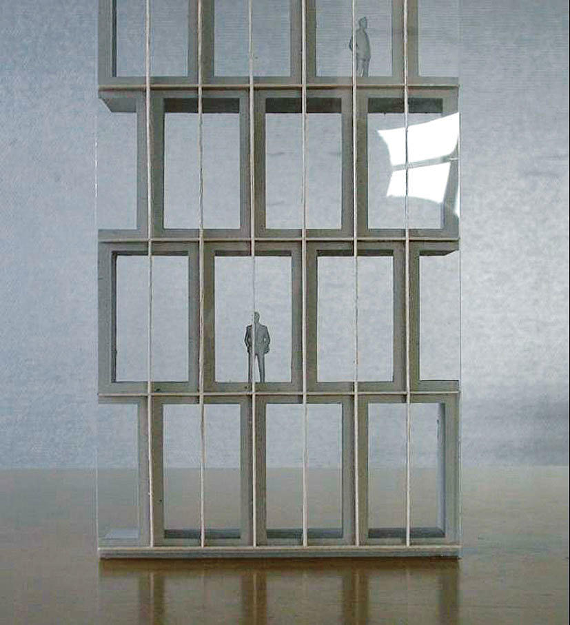 Fasademodell. Jarmund/Vigsnæs.