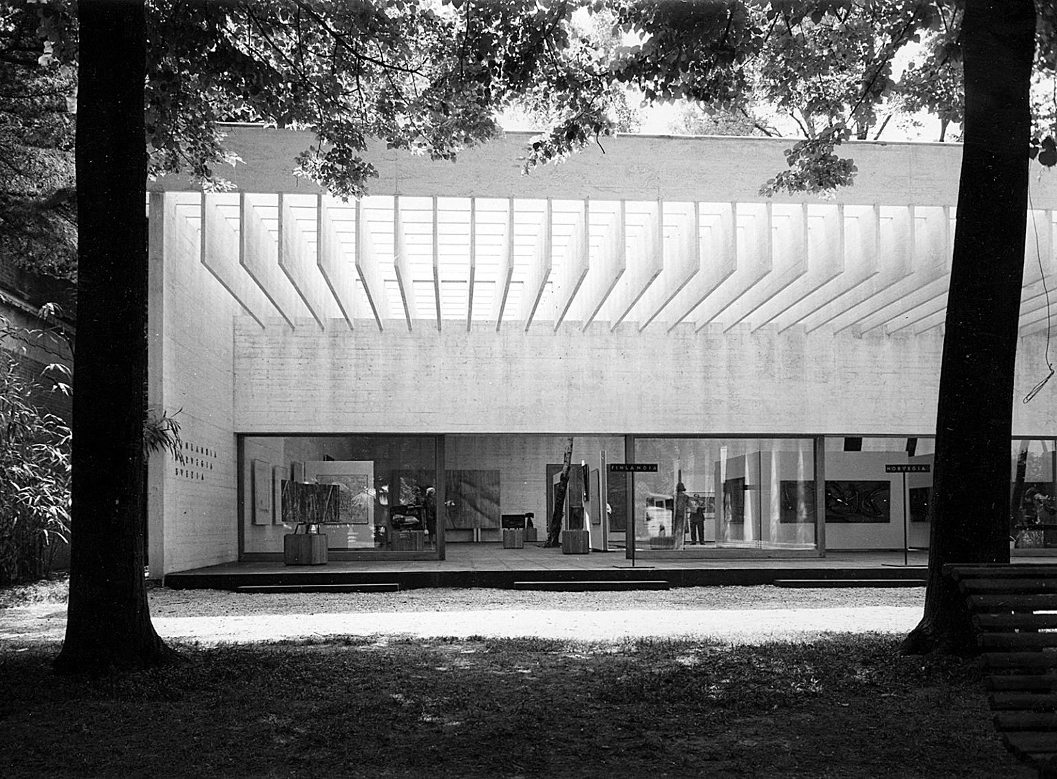 Den nordiske paviljongen sett fra parken. Foto: Nasjonalmuseet arkitektur