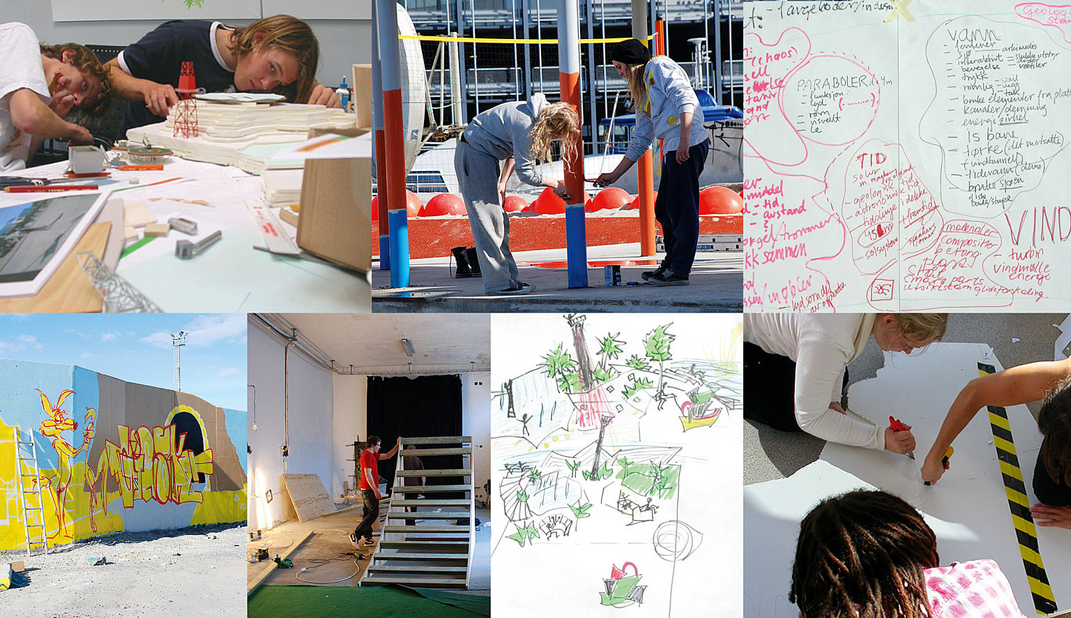 «Programmeringen ble utarbeidet og dokumentert i et workshop-samarbeid med ungdomsgrupper og kompetansemiljøer innenfor oljeindustrien.»