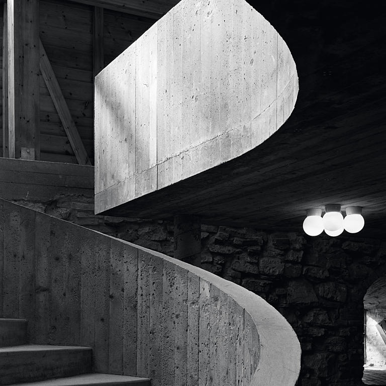 Trappen i museet. Foto: Hélène Binet