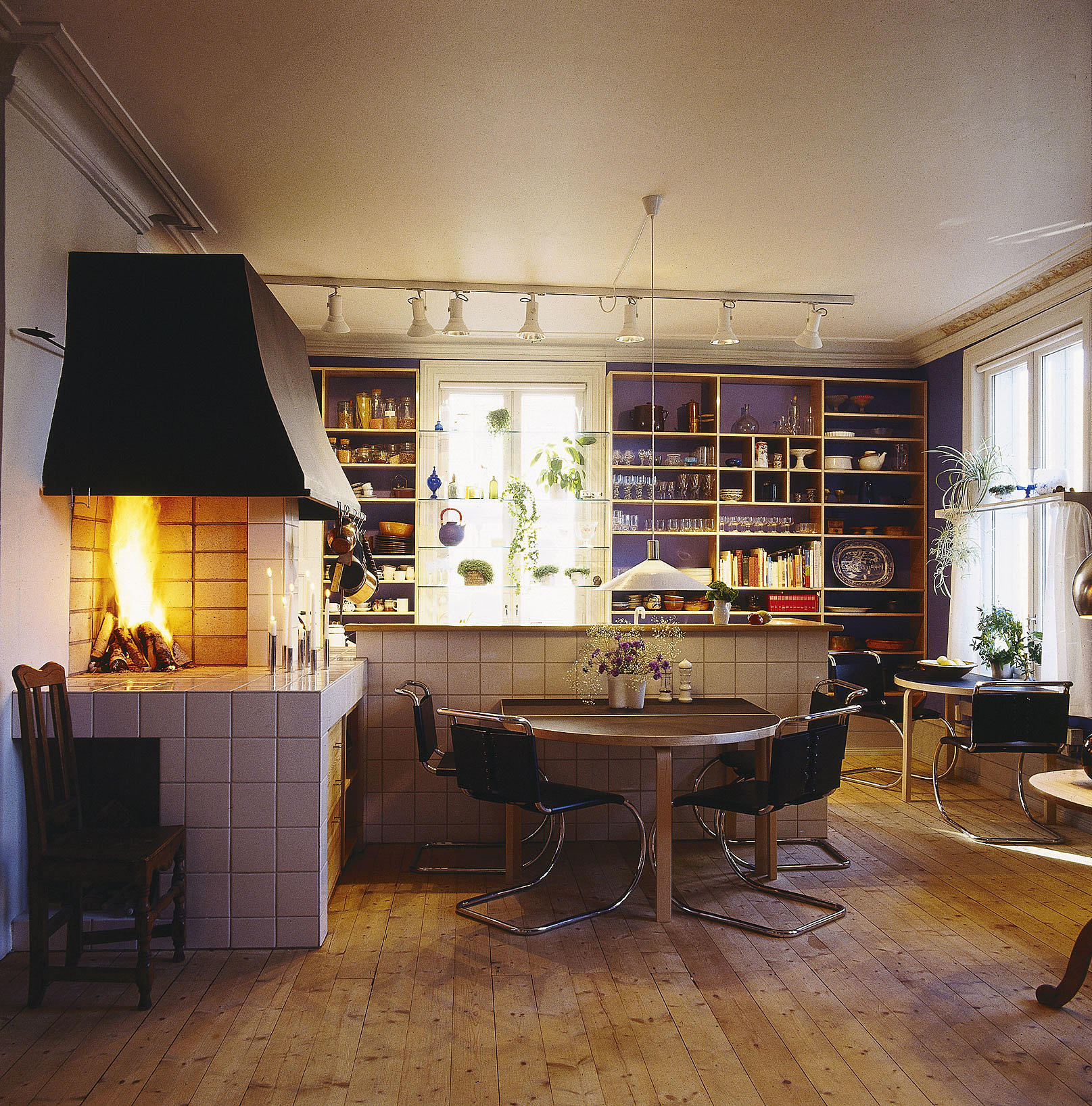 Kjøkkenet i Grotten. Istandsatt 1982 Foto: Bengt Nilson