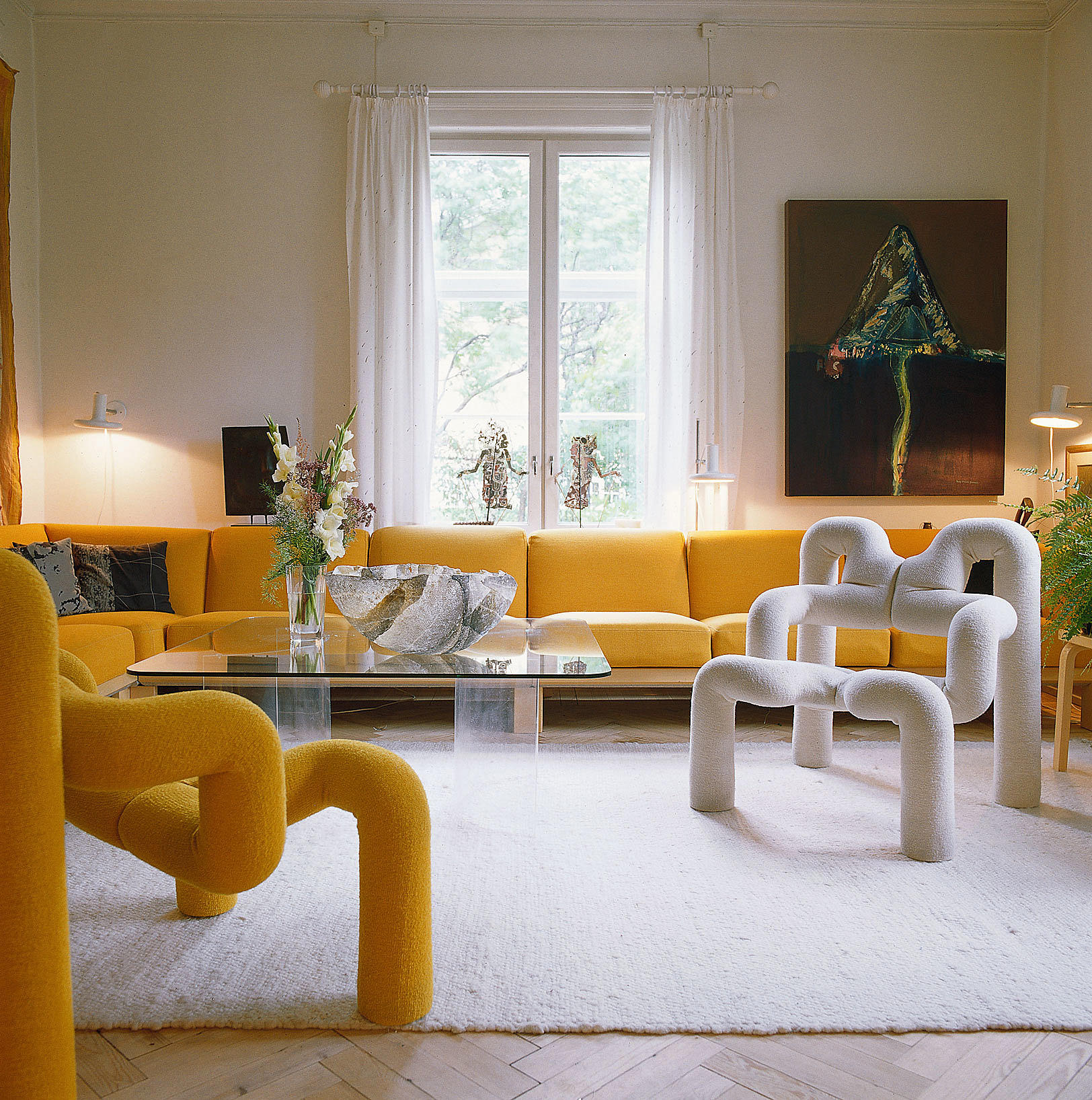 Grotten, Henrik Wergelands villa fra 1841, nå statens æresbolig. Interiørene er istandsatt av Rannveig Getz. Istandsetting 1982. Foto: Jan Larsen