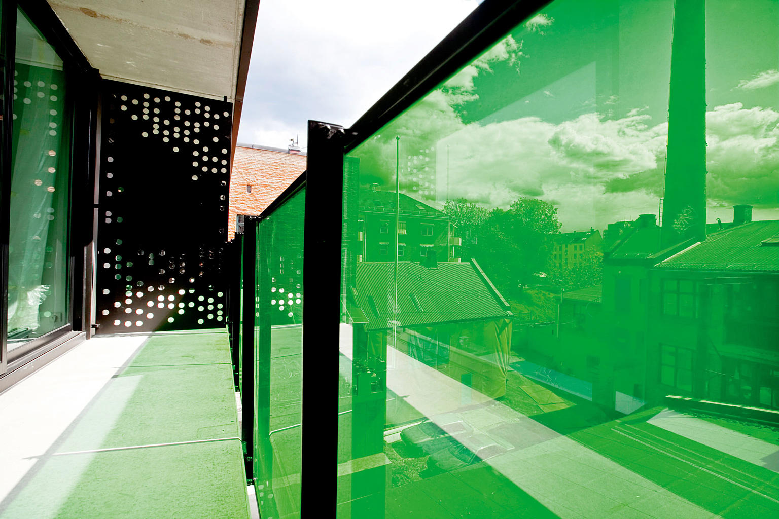 Alle leilighetene har balkong