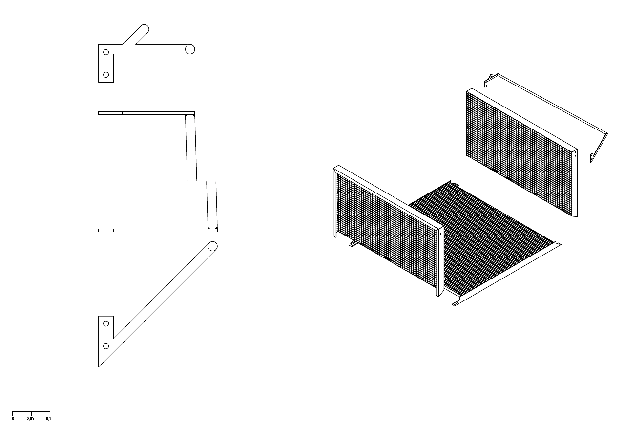 Detalj av håndløper og broelementer.