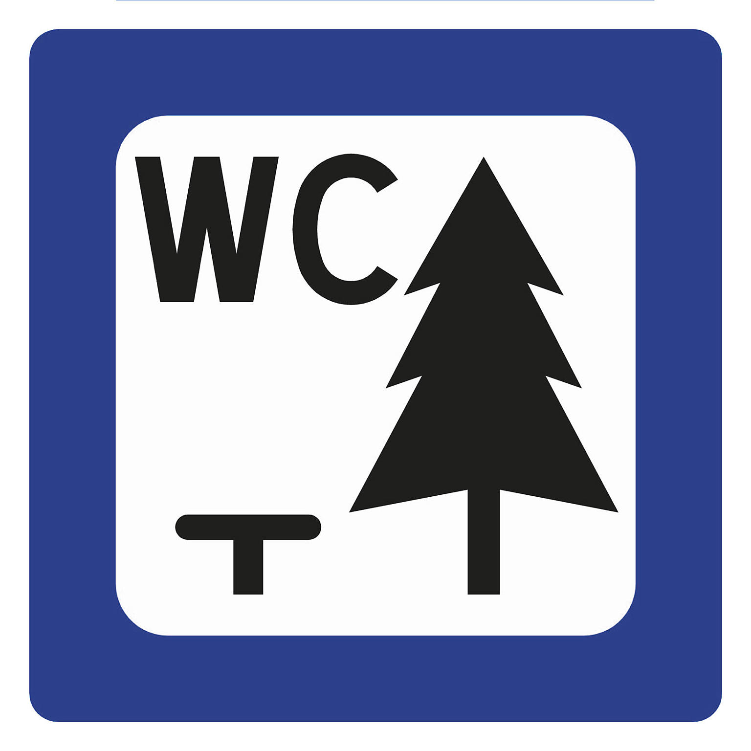 Serviceskilt 613.1 Rasteplass. Foto: Statens vegvesen