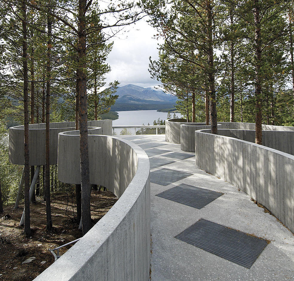 Utsiktspunkt Sohlbergplassen. Arkitekt: Carl-Viggo Hølmebakk, 2005. Foto: Carl-Viggo Hølmebakk