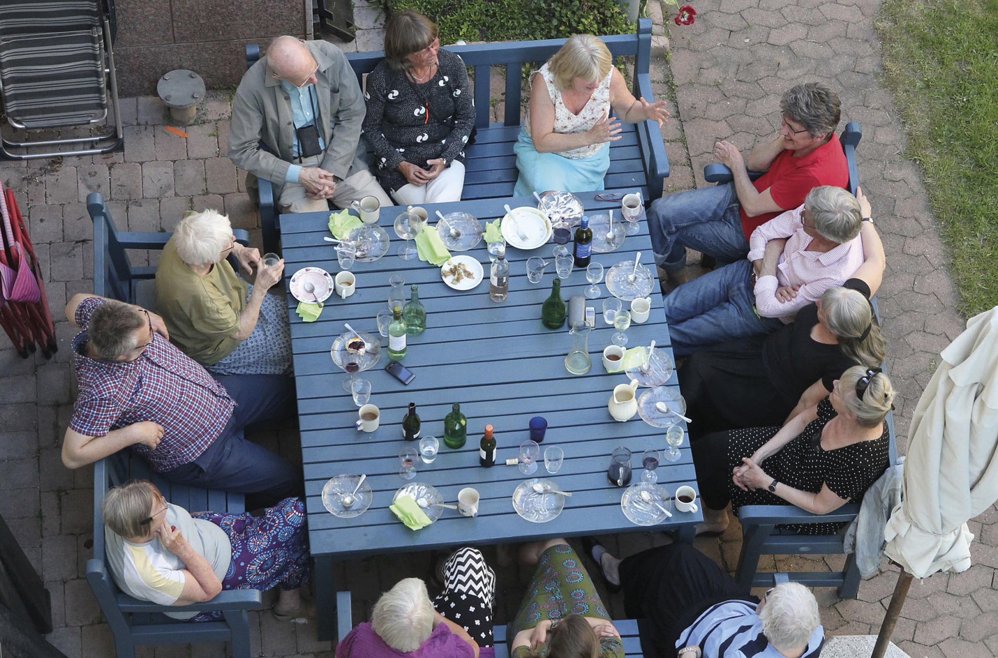 Fra Kollektivhuset Färdknäppen i Stockholm. Bofellesskapet ble organisert av og for en gruppe mennesker i "den andre halvdelen av livet". Foto: Färdknäppen