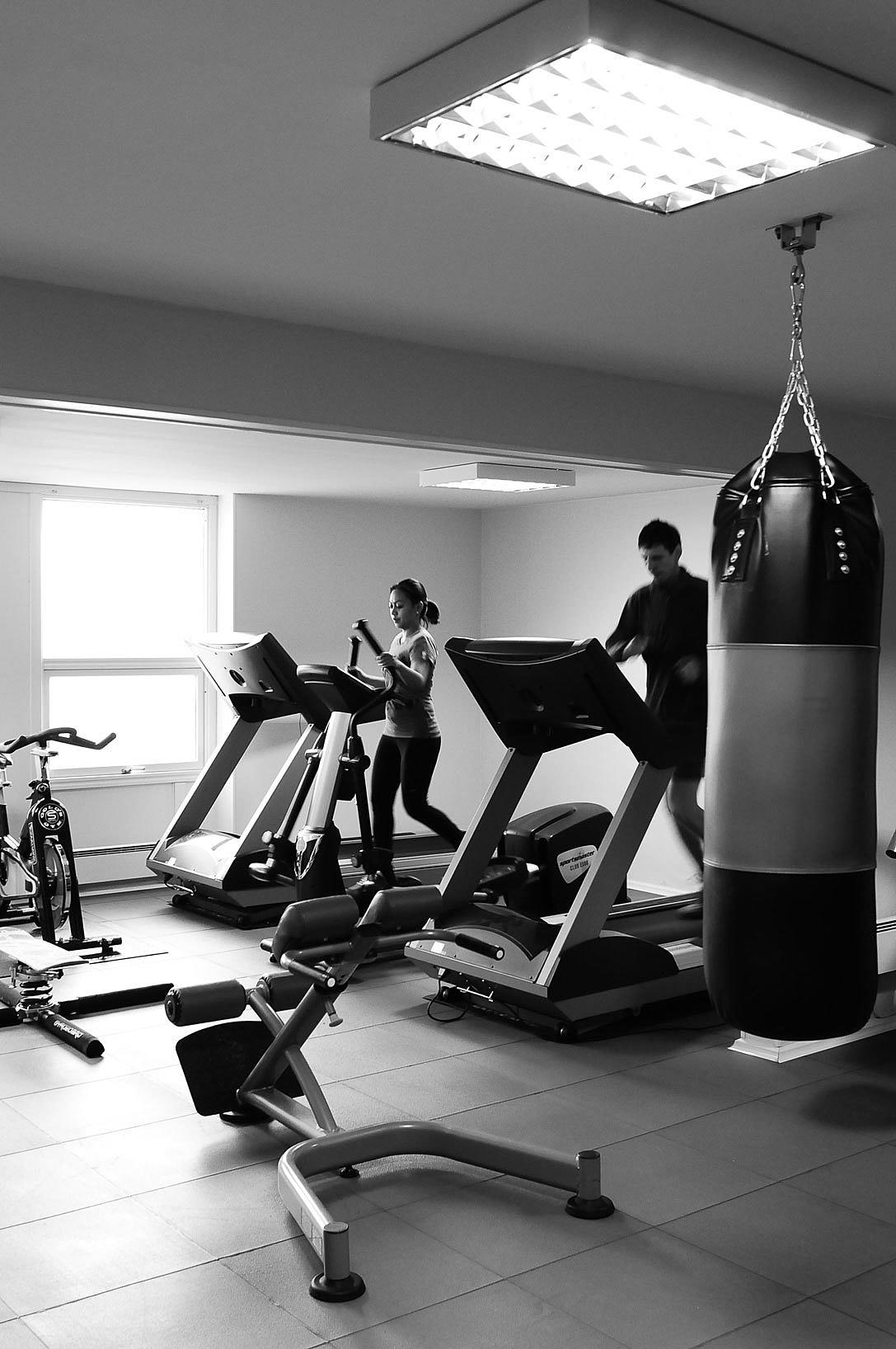 Fra Kollektivet borettslag, Hovseter, Oslo. Trimrommet. Foto: Are Carlsen