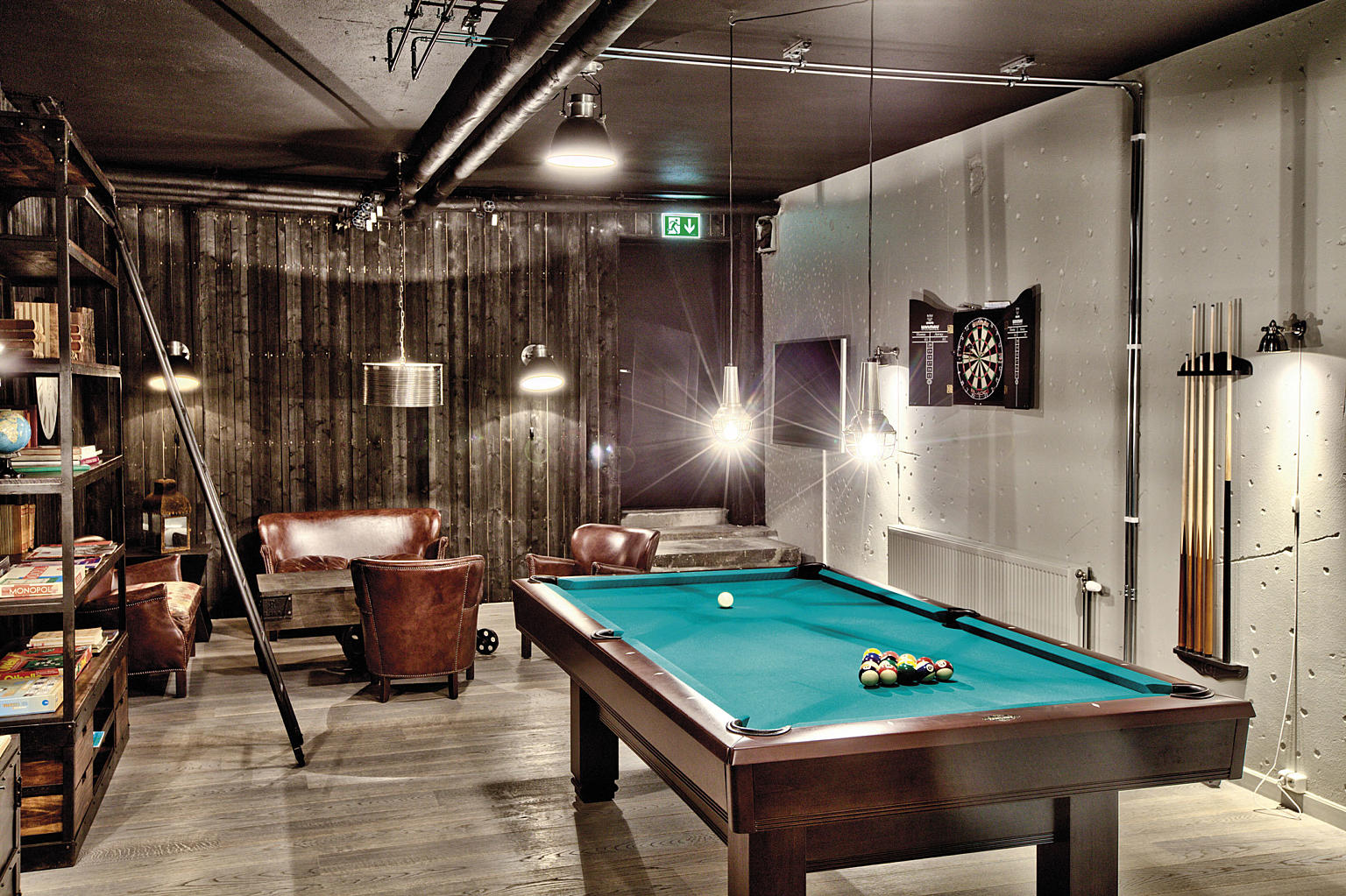 Fra biljardrommet, Parkveien 64. Interiør: Radius Design.