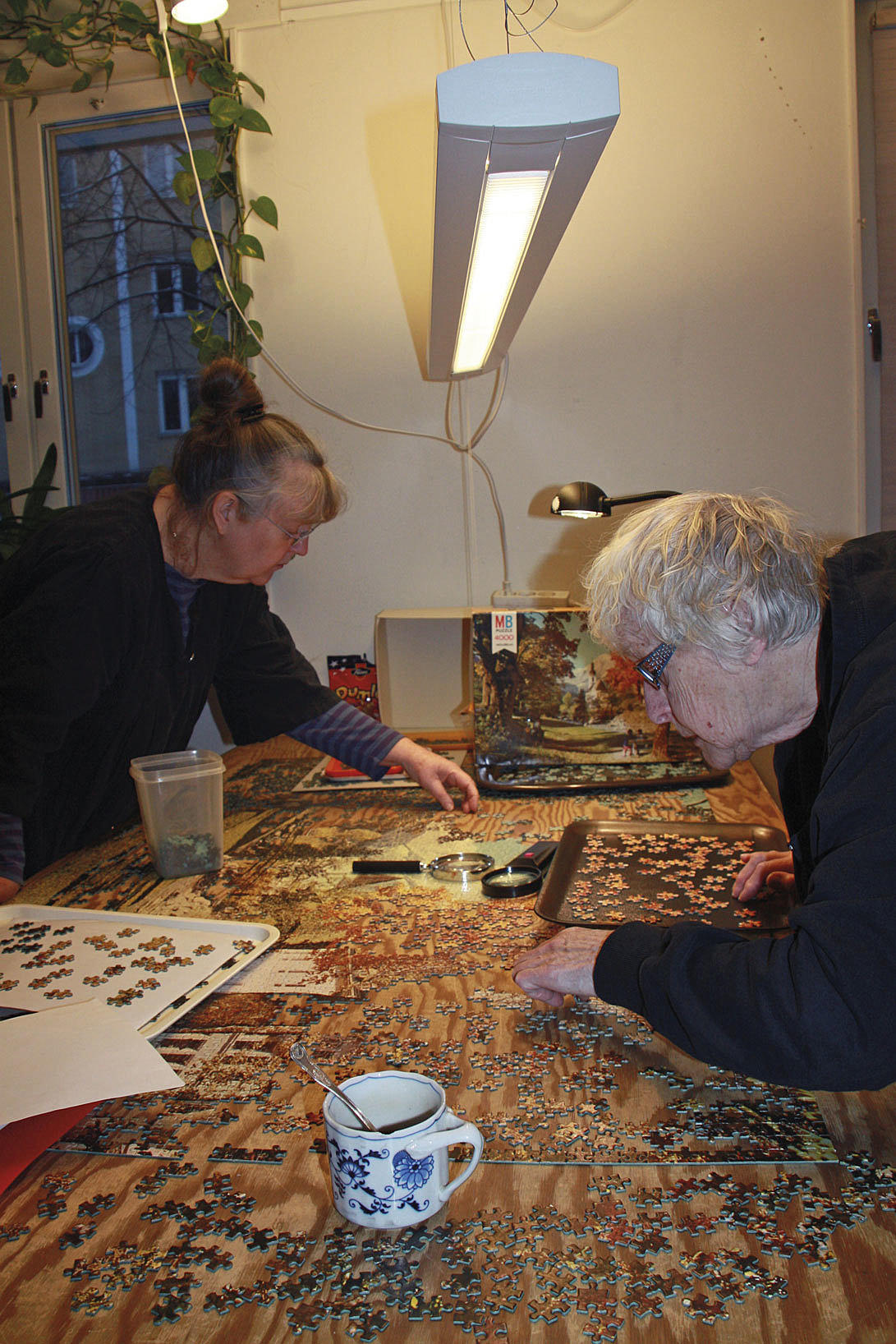 Fra "pusselrummet". Plass til egne og andres besettelser... Foto: NH