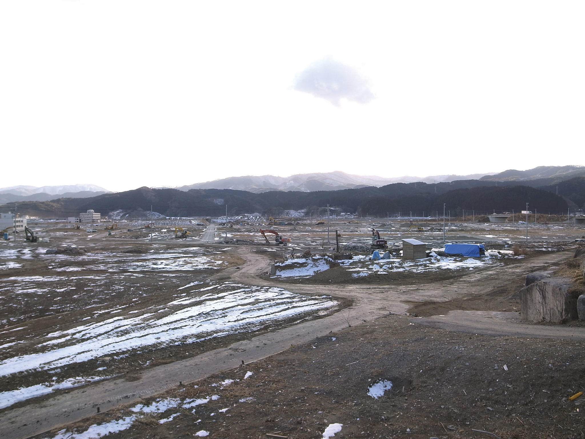Det som var igjen av byen Rikuzentakata, november 2011. Foto: Naoya Hatakeyama