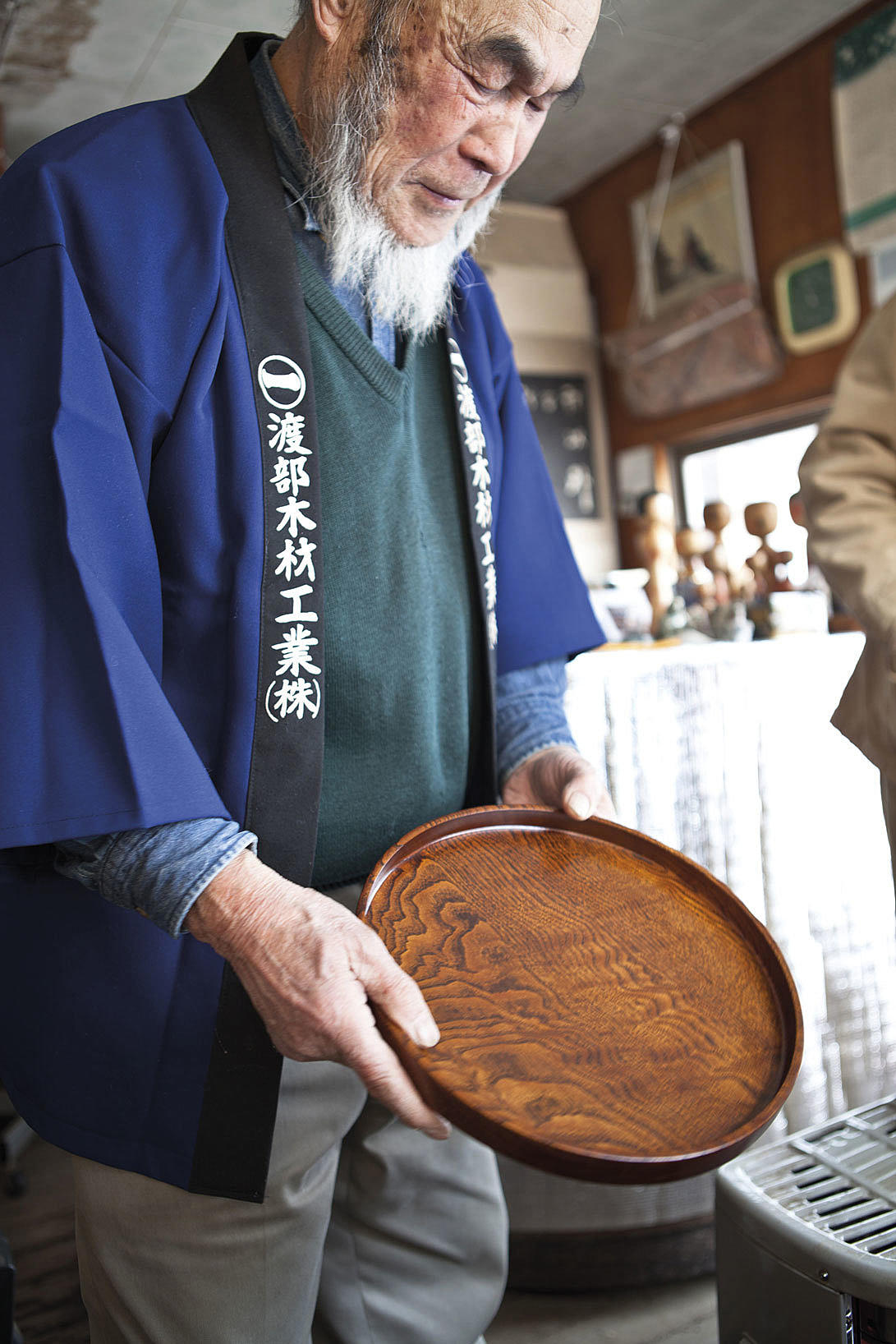 Mr. Watanabe eide treverkstedet vi arbeidet i. Foto: Vigdis Haugtrø