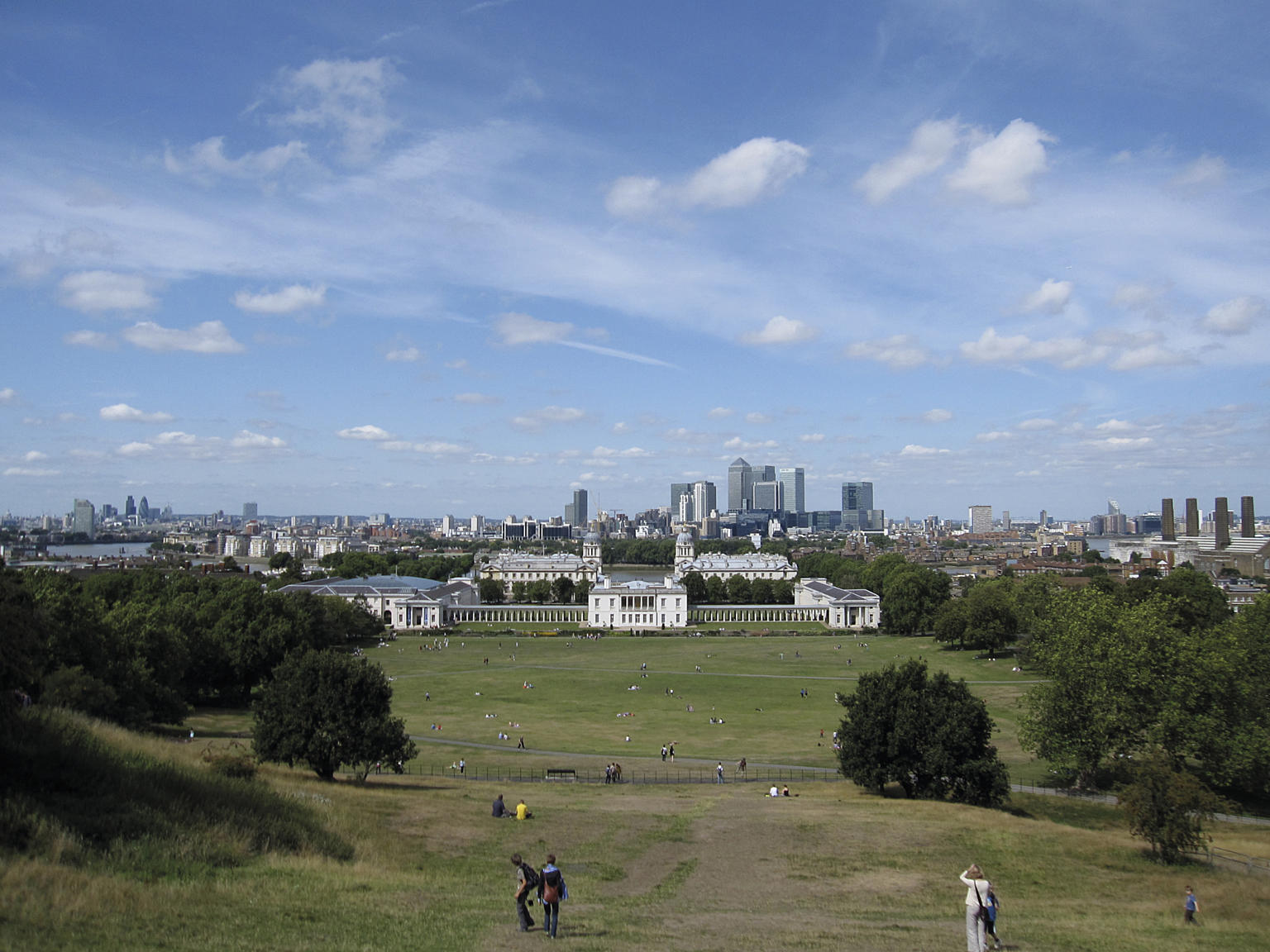 Greenwich Park, London, med the Queen's House (1619). Foto: wikimedia
