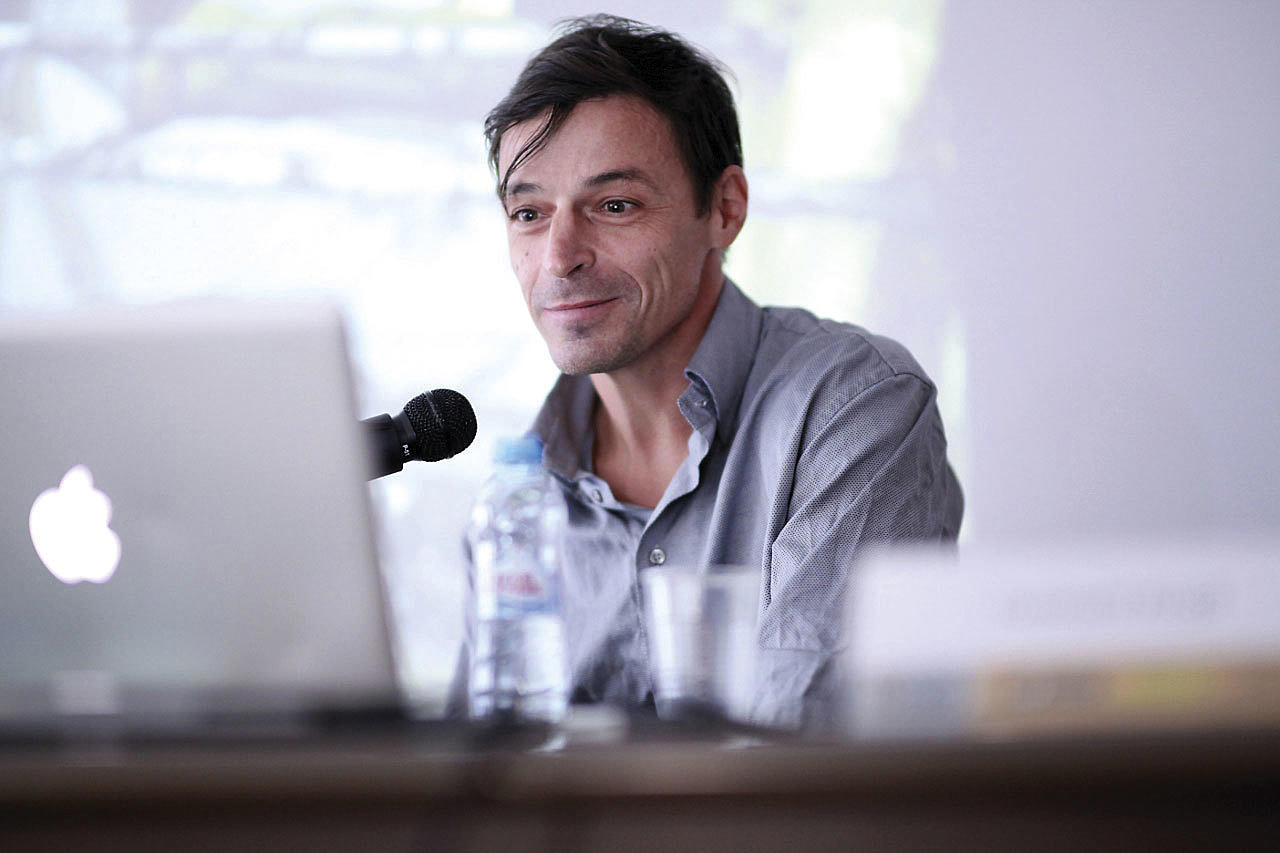 Reinhard Kropf i samtale på Project Baltia, 2013.
