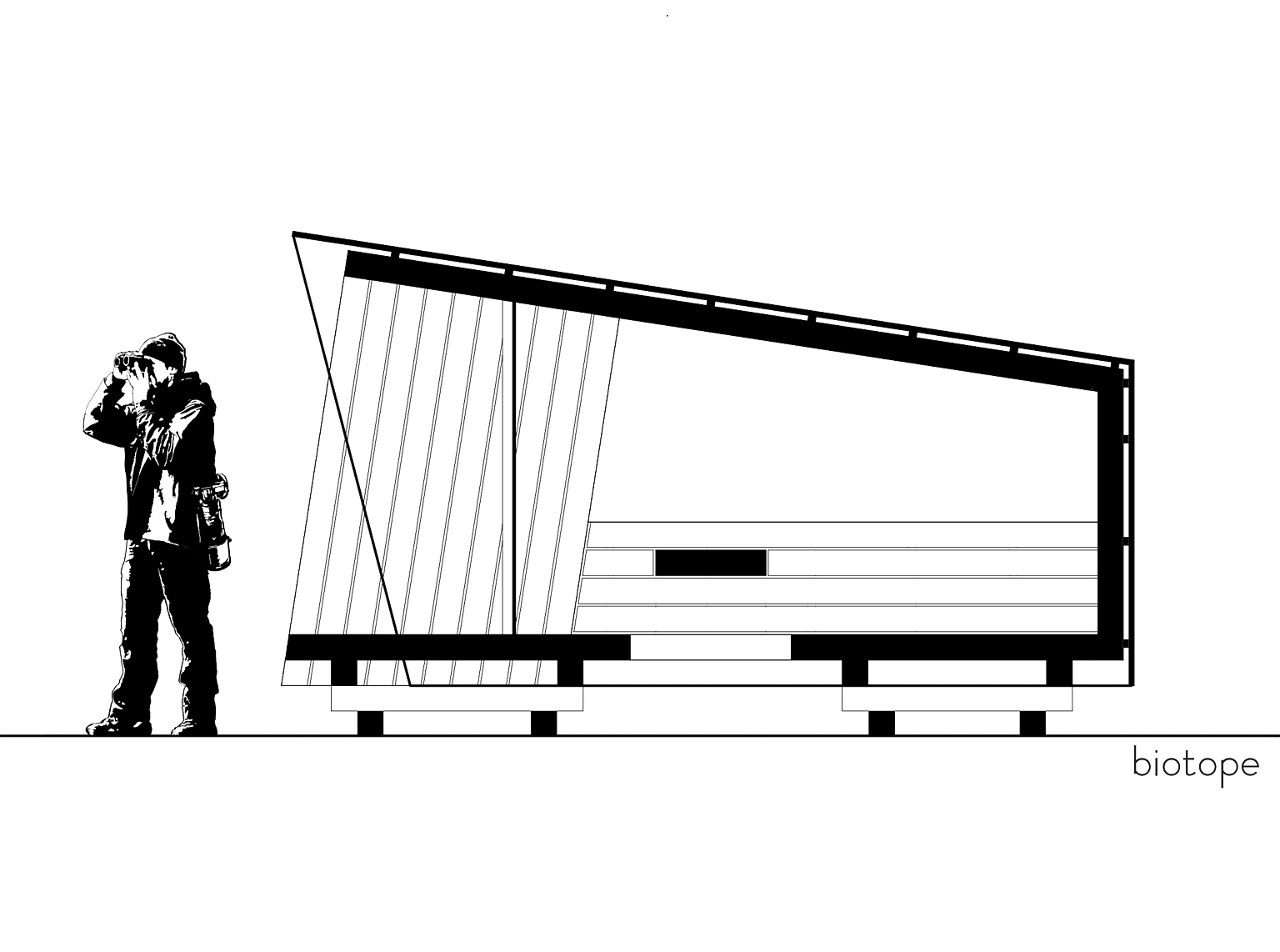 Fugleskjul Ekkerøy. Foto: Biotope