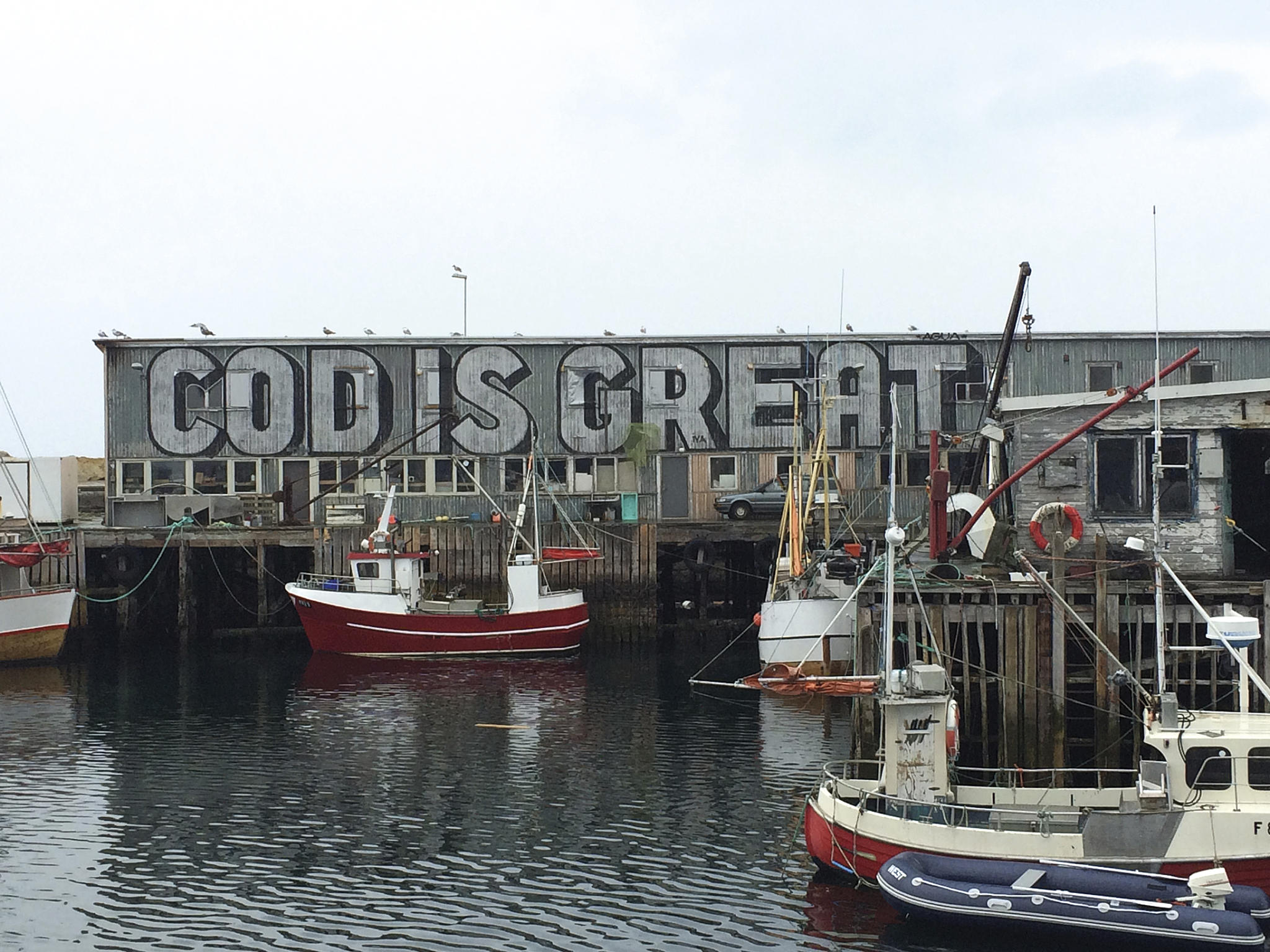 Torsken er grunnlaget for mye av norsk velstand og kultur. Av Stephen Powers, USA. Foto: Ingerid Helsing Almaas