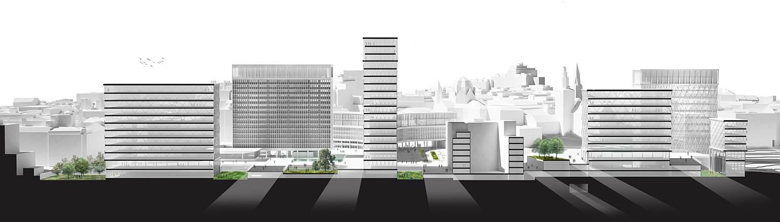 Snitt gjennom Grubbegata. Foto: Team AHO