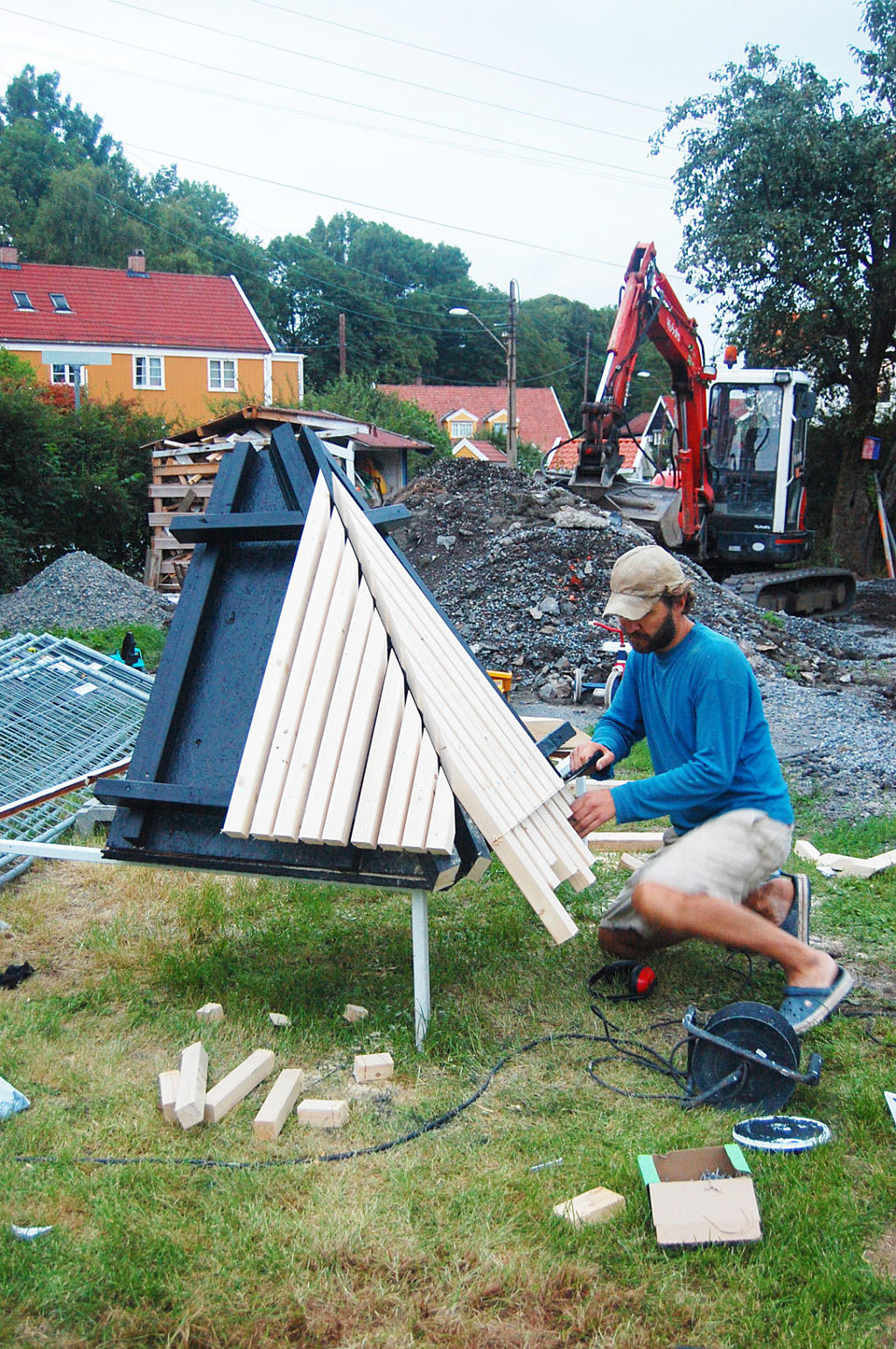 Arkitekt Espen Surnevik løser et hjørne.