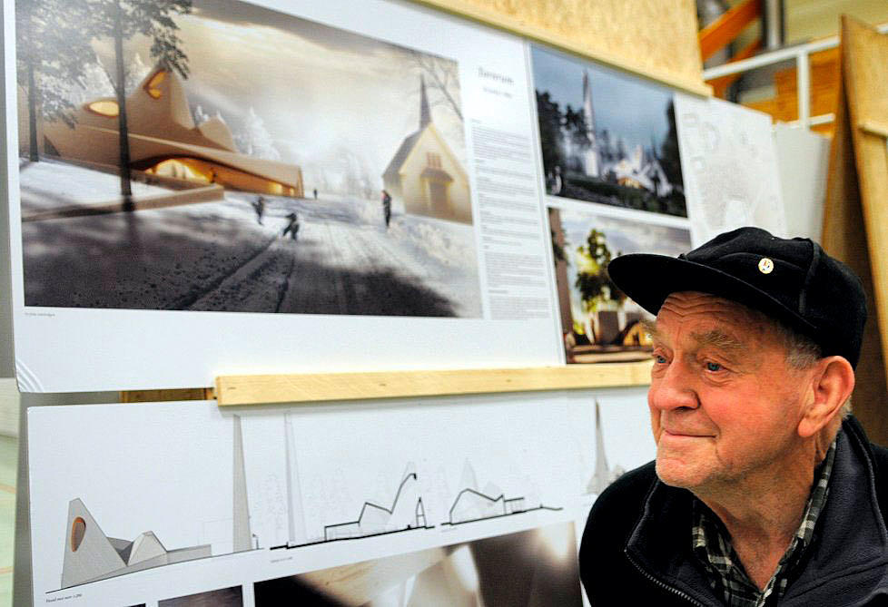 Fra utstillingen av konkurranseprosjektene.