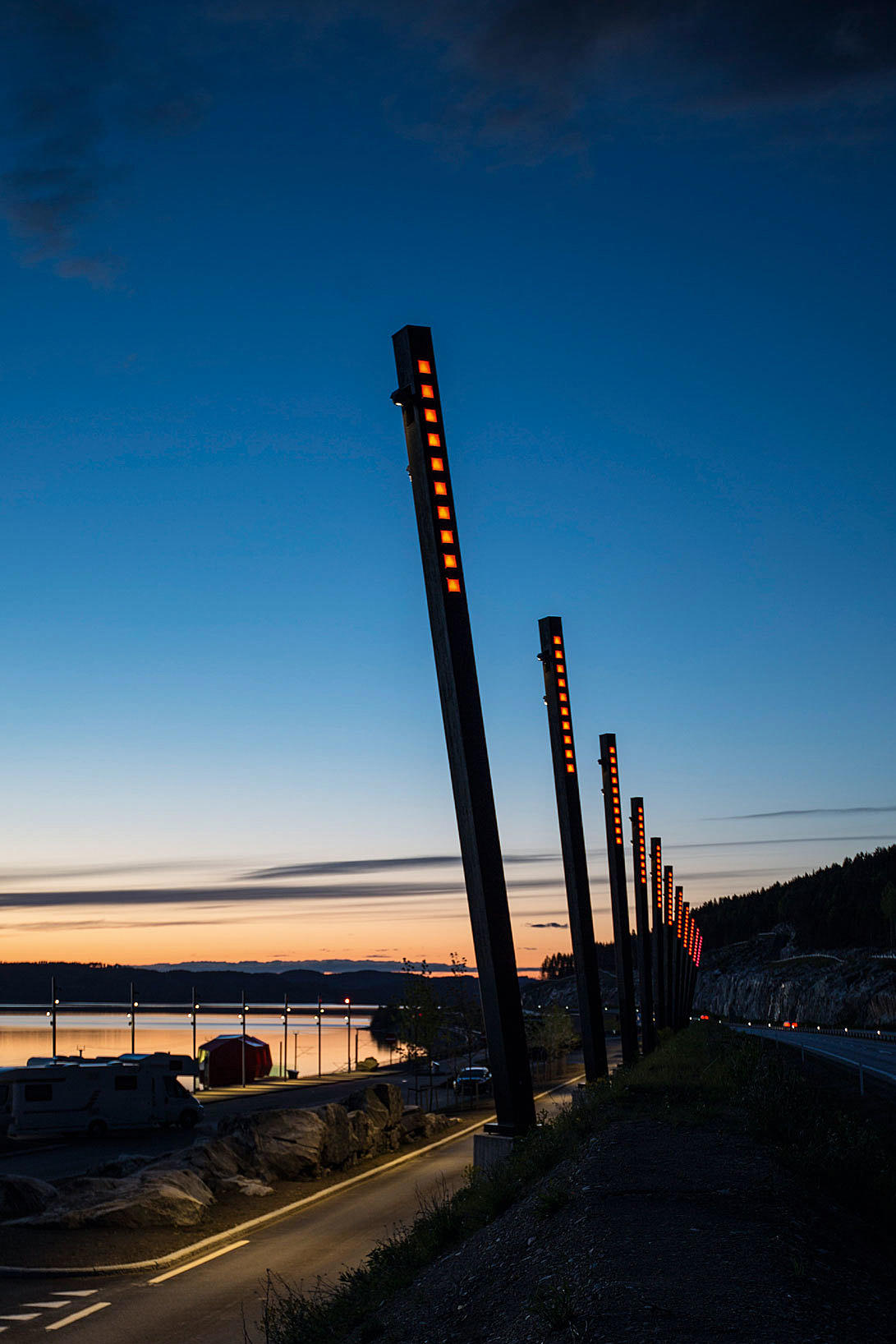 Sydgående rasteplass.