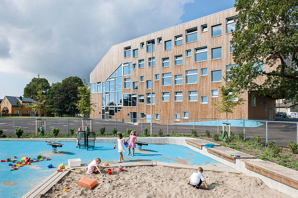 Mesterfjellet skole, Larvik. Spinn arkitekter. Foto: Jiri Havran