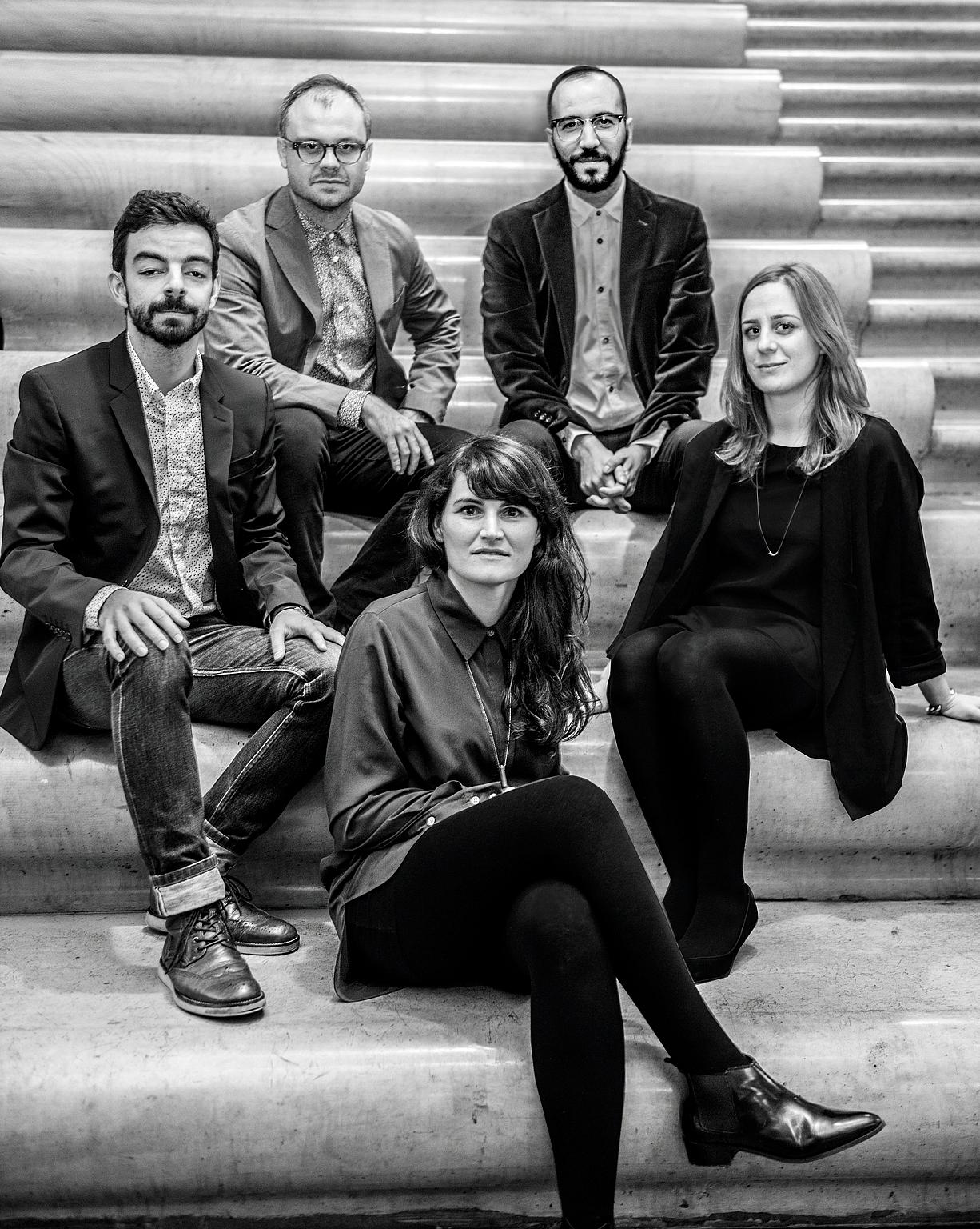 Kuratorene: Lluís Alexandre Casanovas Blanco, Ignacio G. Galán, Carlos Mínguez Carrasco, Alejandra Navarrete Llopis og Marina Otero Verzier. Foto: OAT