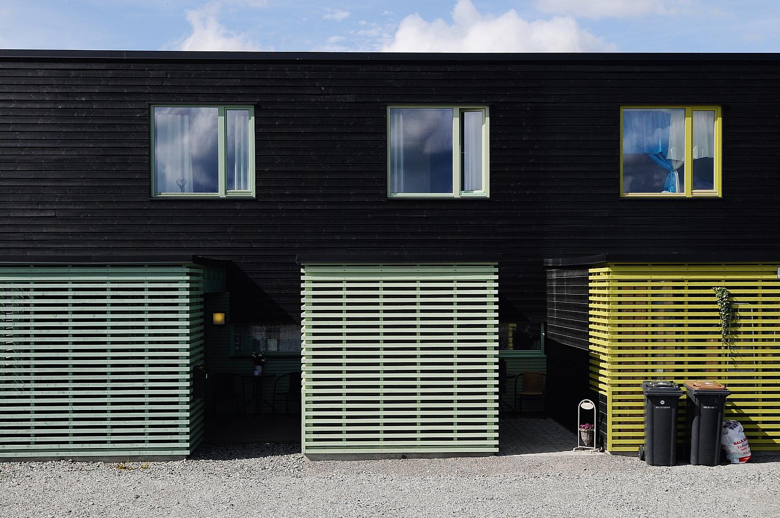 Byggetrinn 1. Inngangsparti med boder. Foto: Are Carlsen