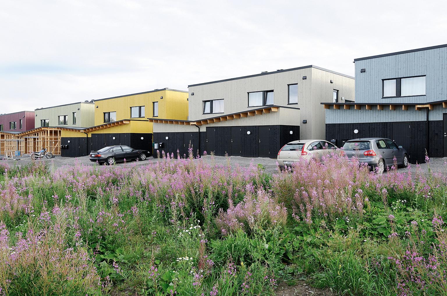 Det var stor etterspørsel etter de minste enhetene, så i byggetrinn 5 er det bygget firemannsboliger med enda mindre enheter.